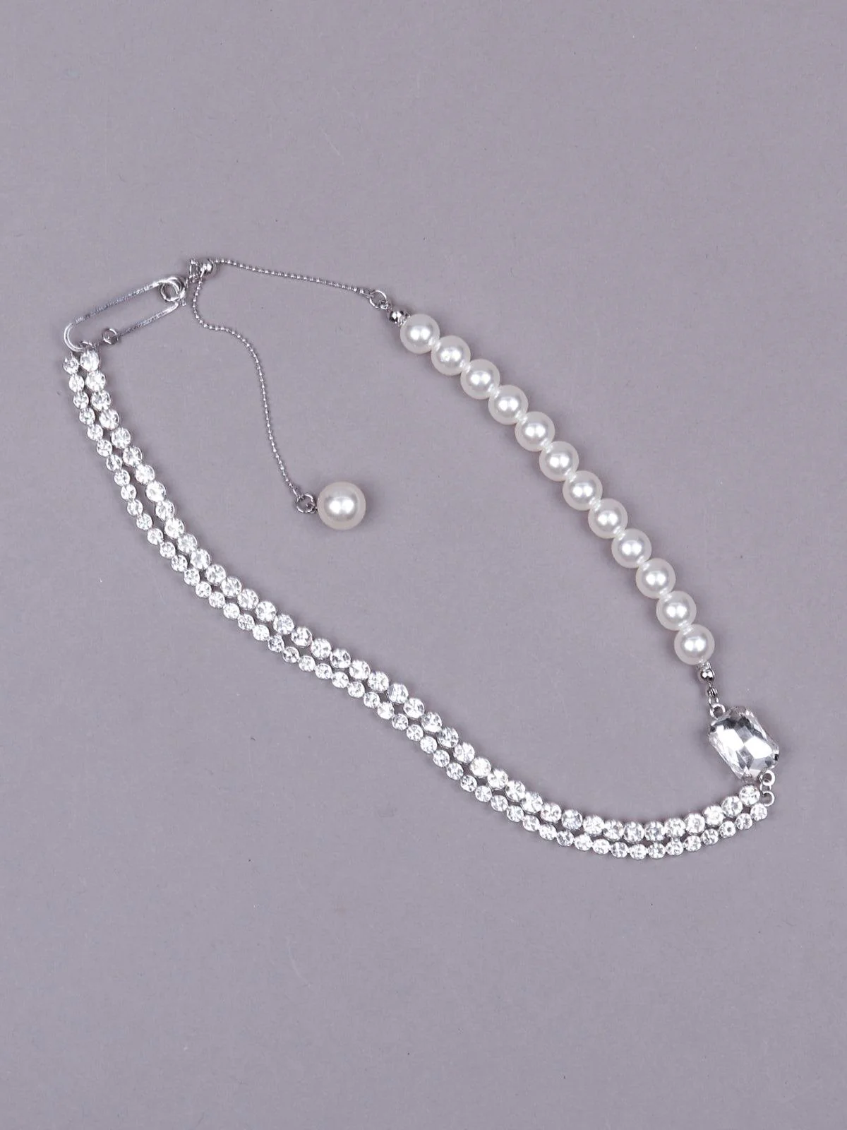 Odette Women Blue Metal Necklace - Image 4