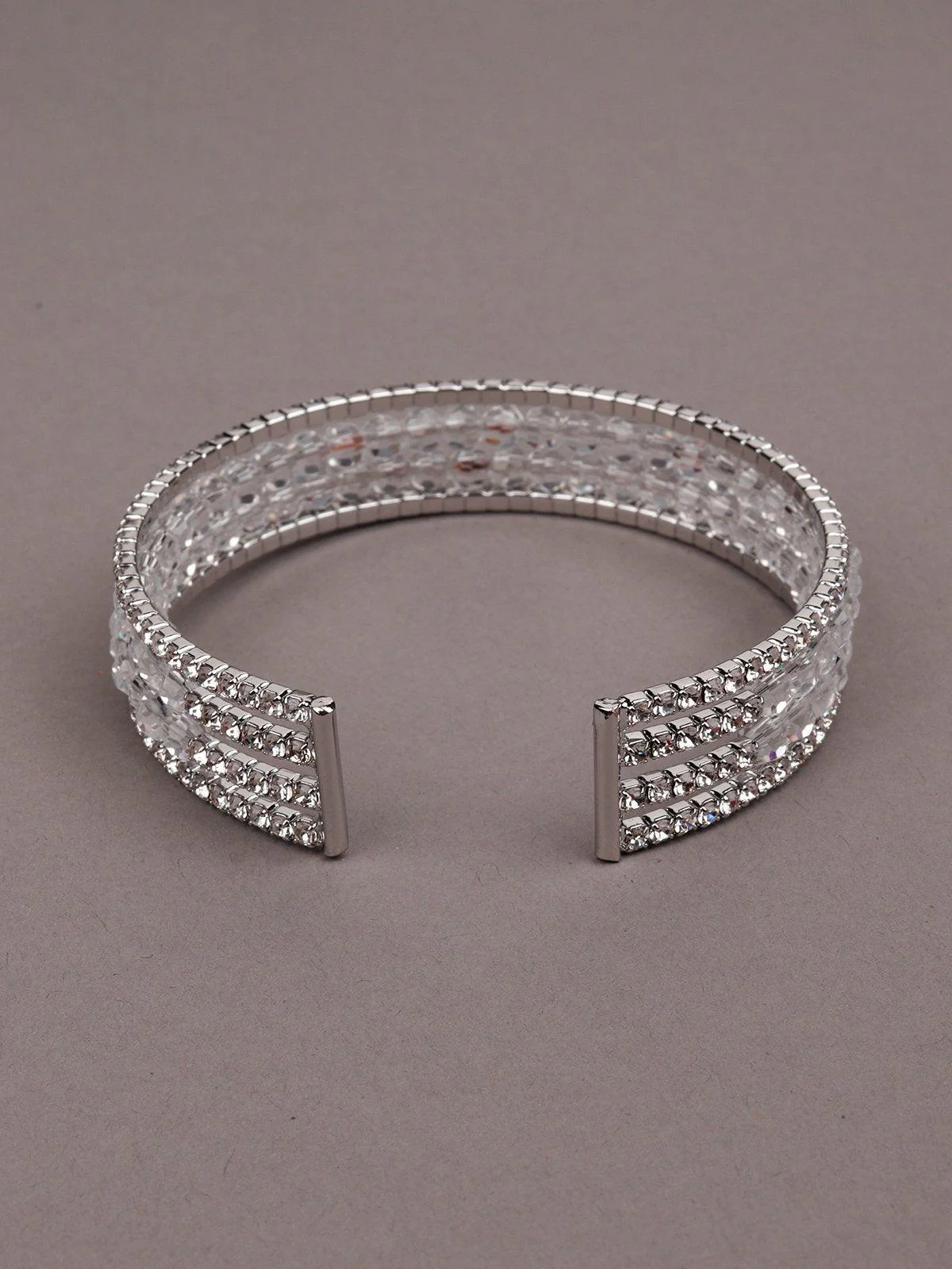 Odette Women Silver Metal Bracelet - Image 6