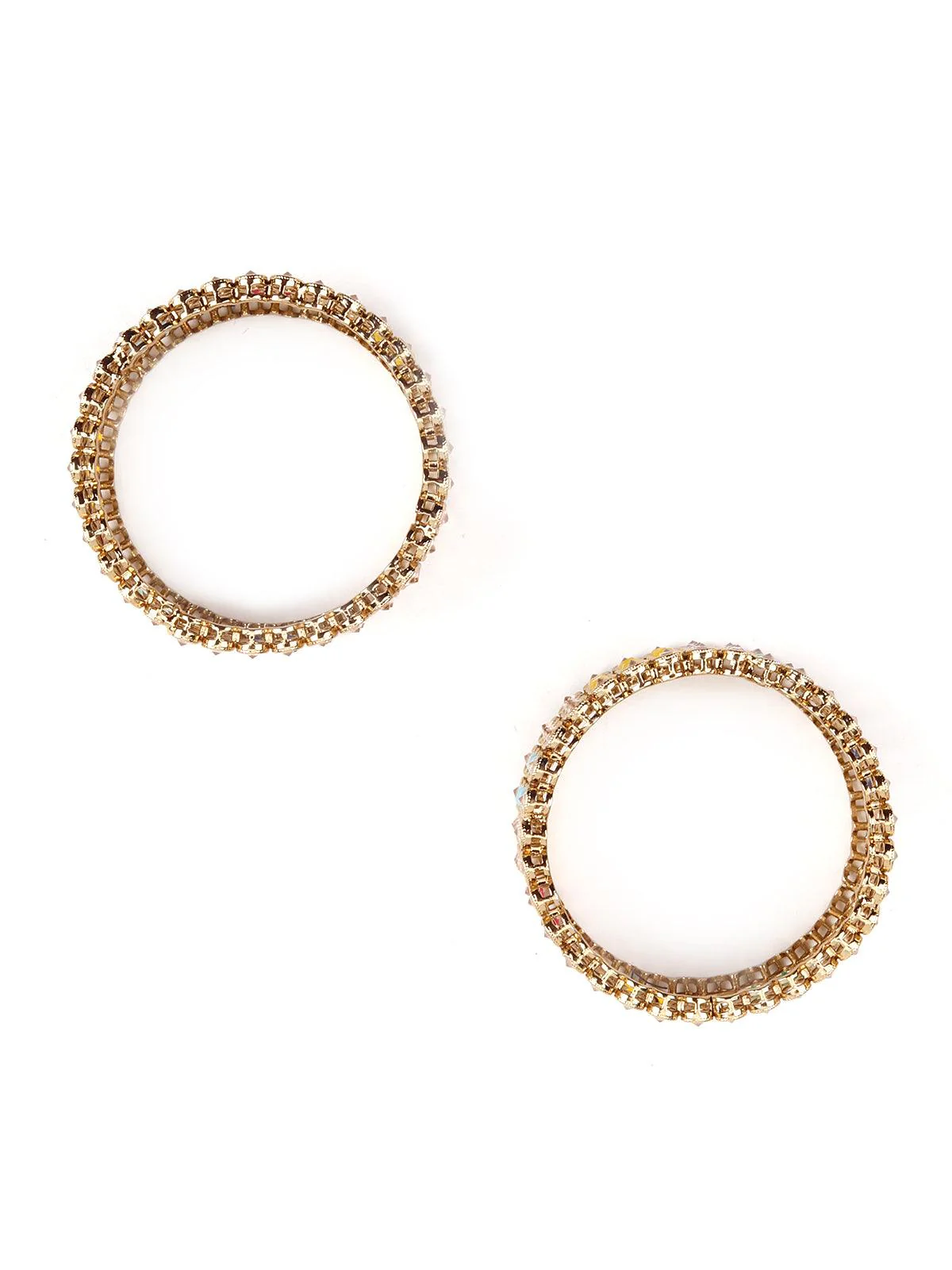 Odette Women Golden Kada Bracelet - Image 4