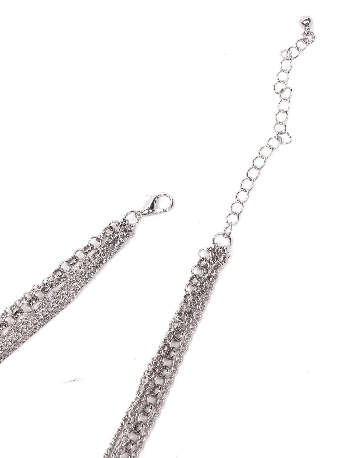 Odette Women Elegant Multilayered Soft Pink Necklace - Image 4