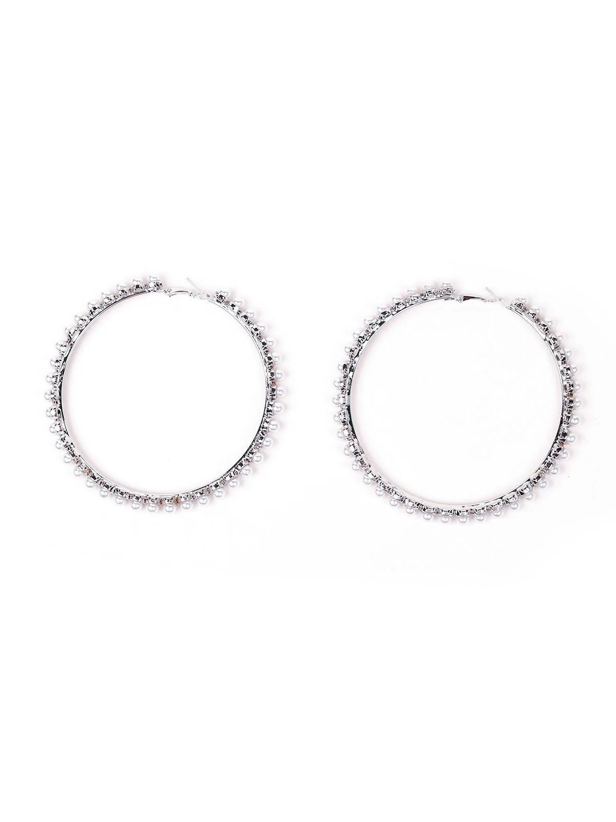 Odette Women Silver Metal Earrings - Image 3