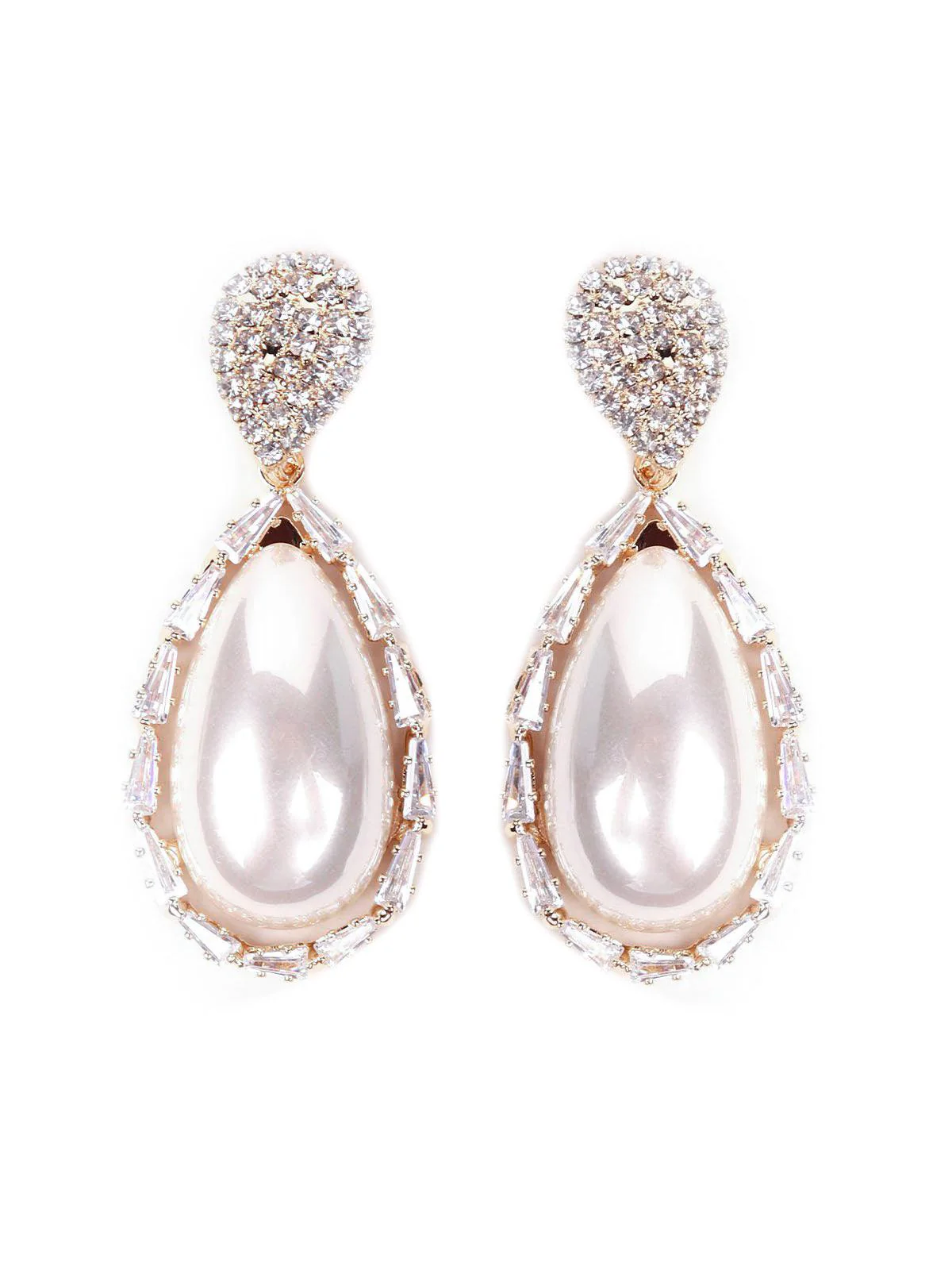 Odette Women Gold Metal Earrings - Image 3