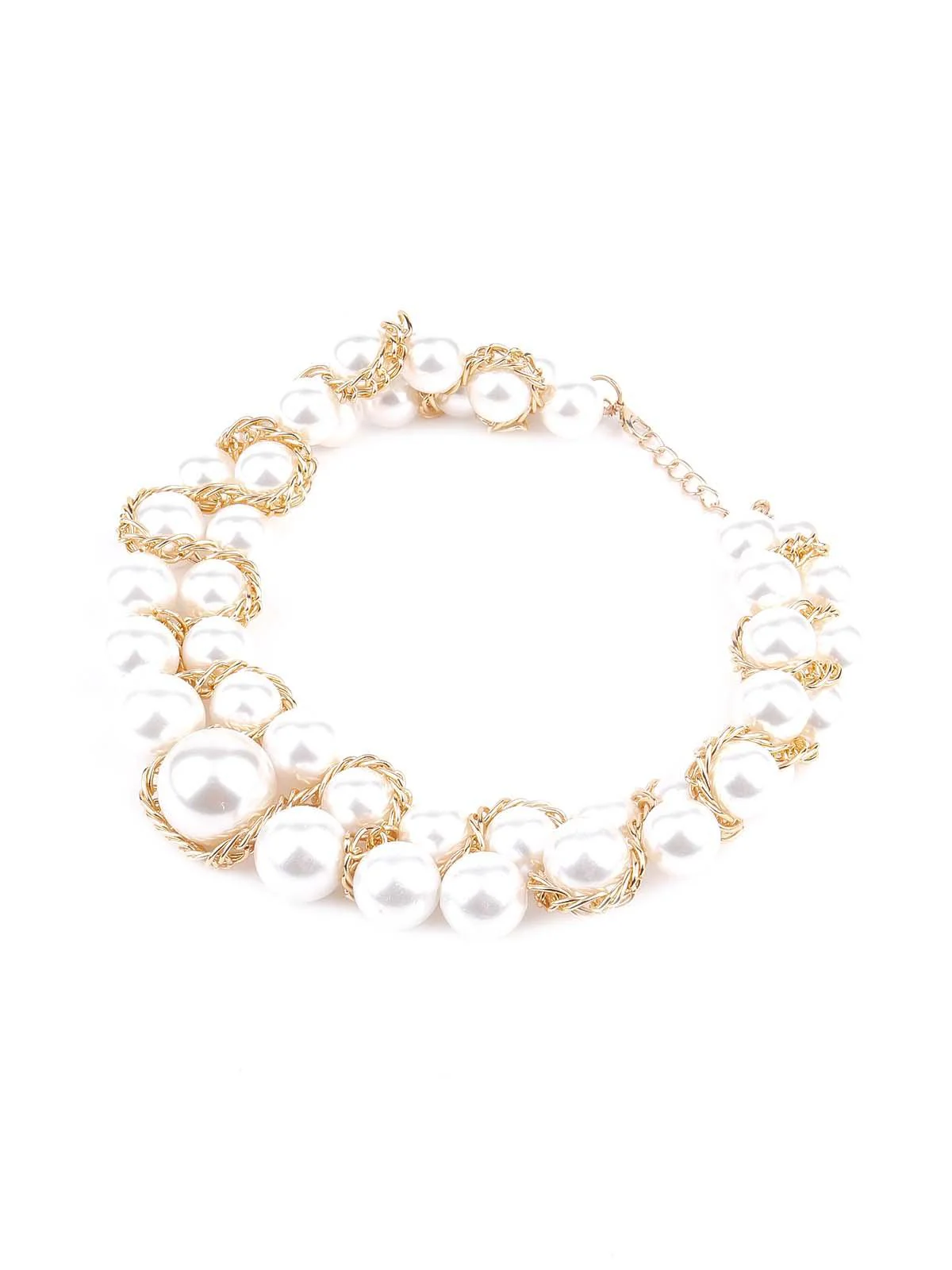 Odette Women Elegant White Artifical Pearl Gorgous Necklace - Image 6