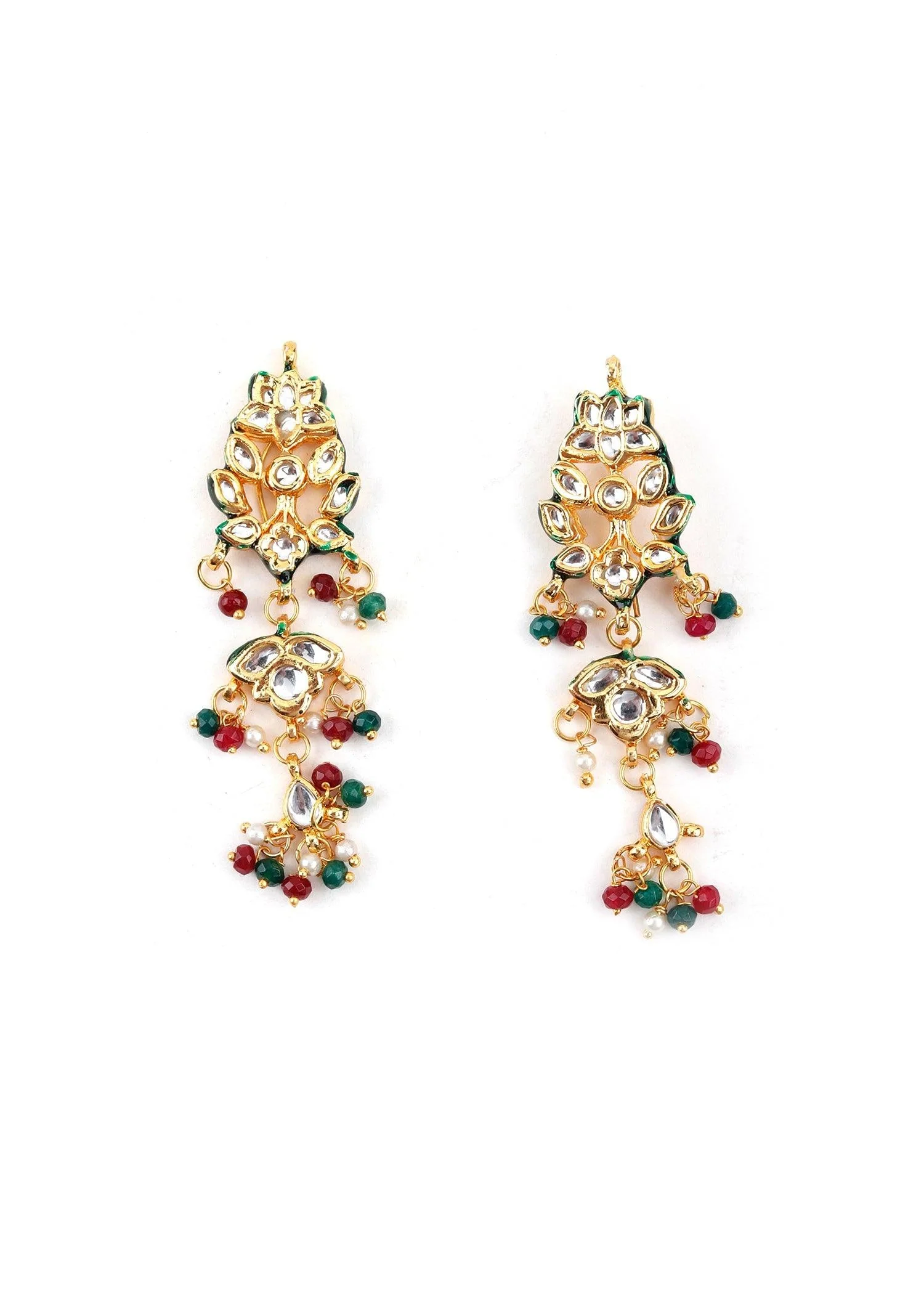 Odette Women Elite Multicolor Rani Haar Necklace Set - Image 5