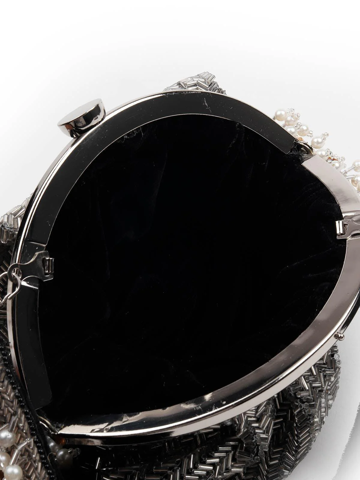 Odette Women Embellished Black Batua Bag - Image 6