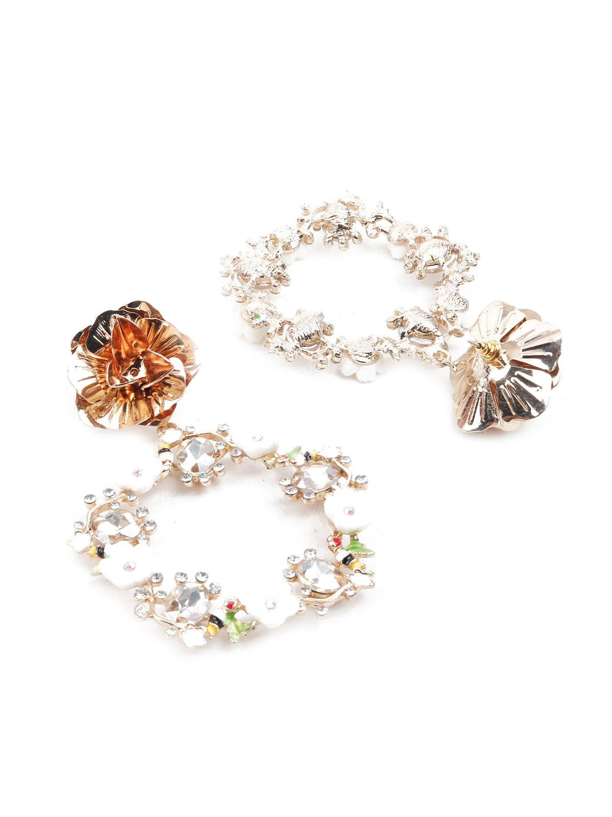 Odette Women Embellished Stud Earrings - Image 3