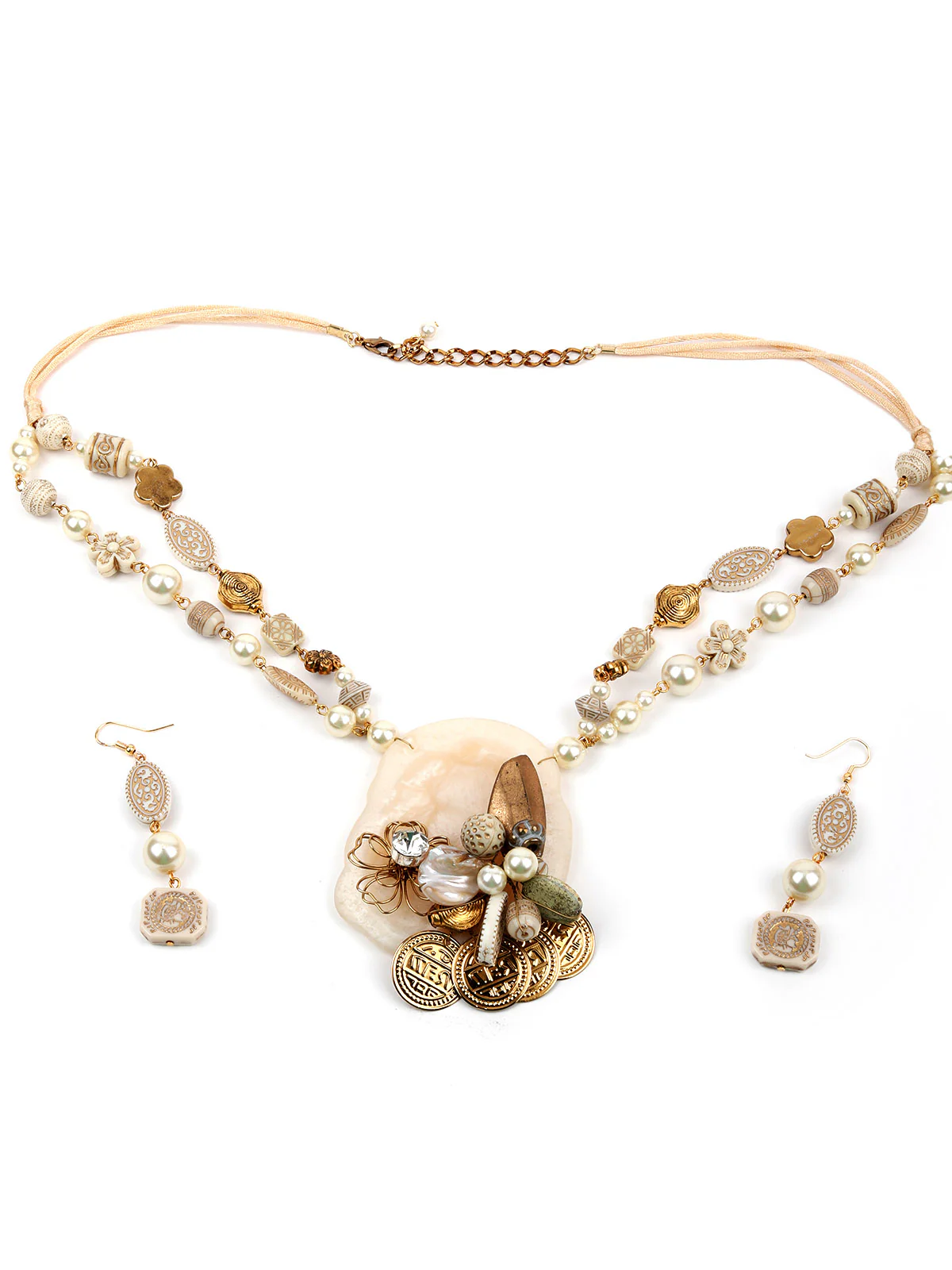 Odette Women Embellished Western Necklace Set - Image 3