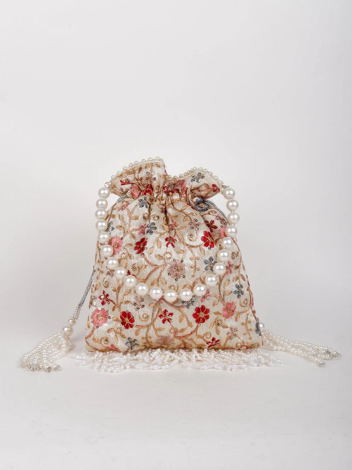 Odette Women Embroidered Designer Potli - Image 3