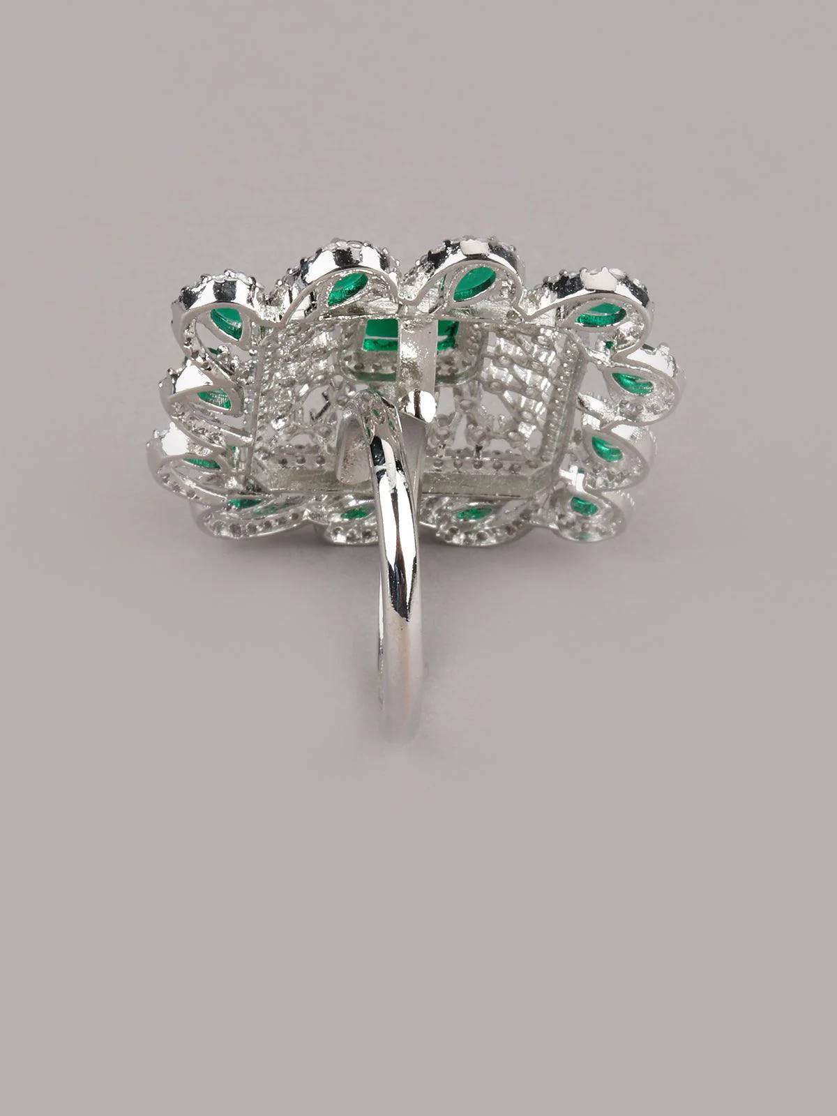 Odette Women White Metal Ring - Image 5