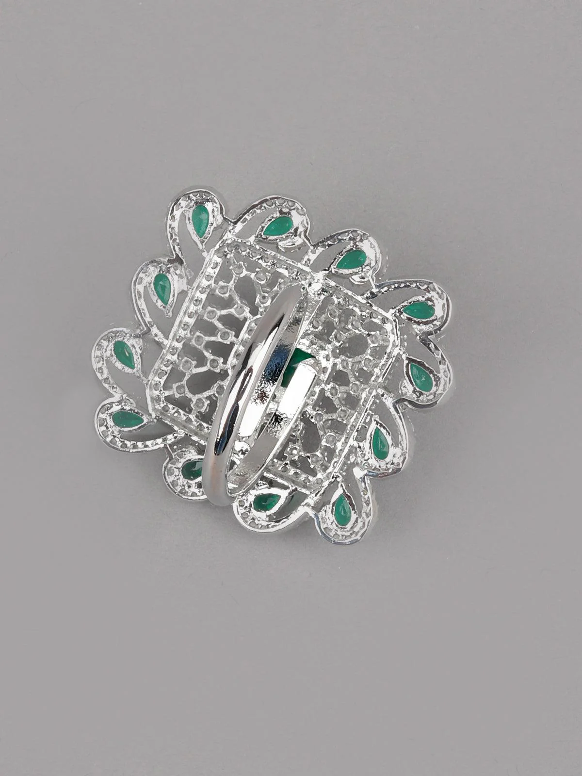 Odette Women White Metal Ring - Image 6