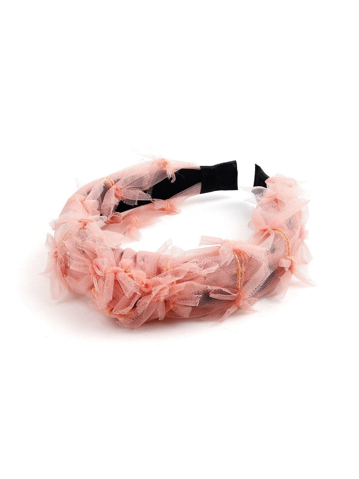 Odette Women Pink Metal Hairband - Image 3