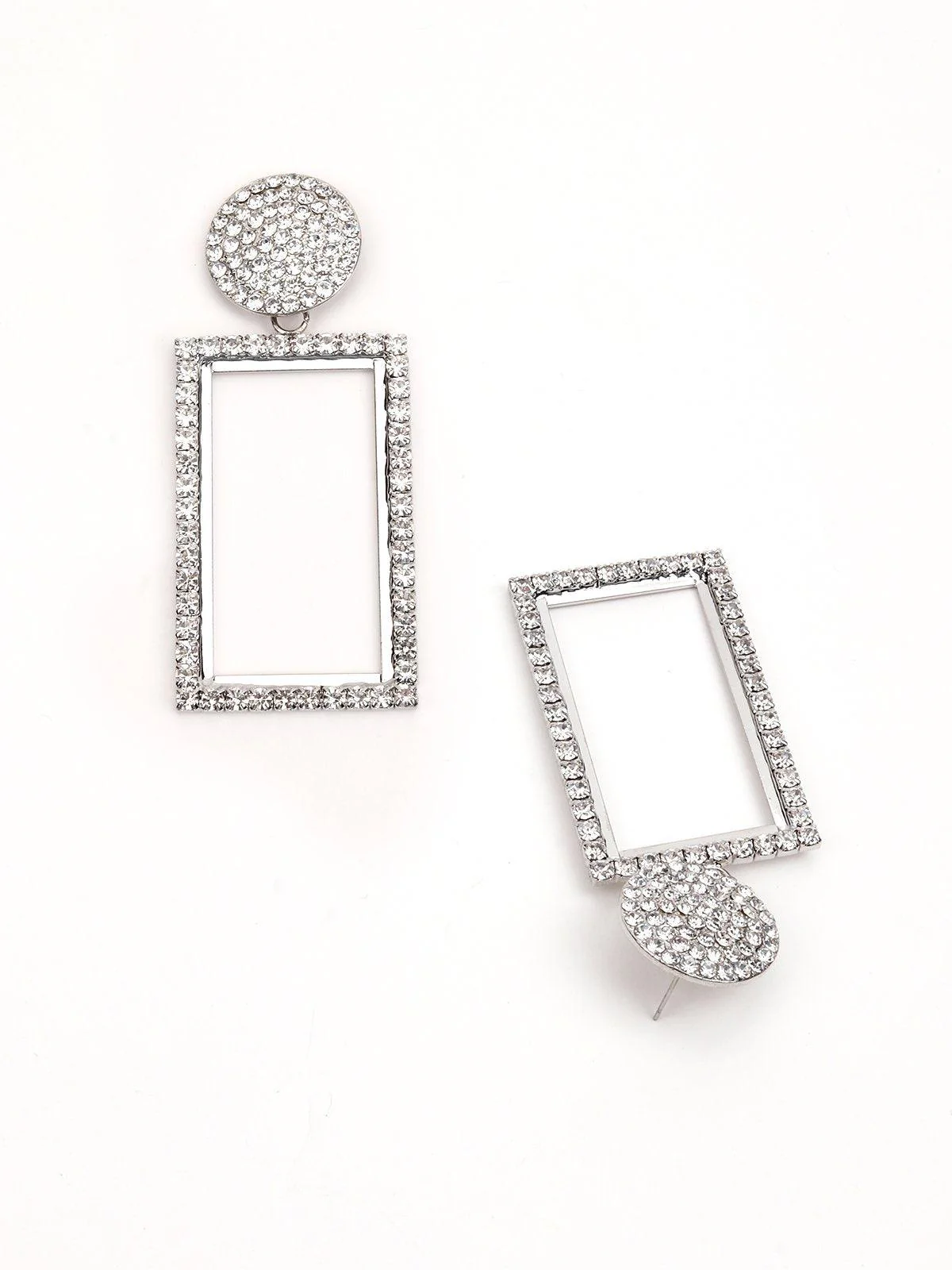 Odette Women White Metal Earring - Image 5