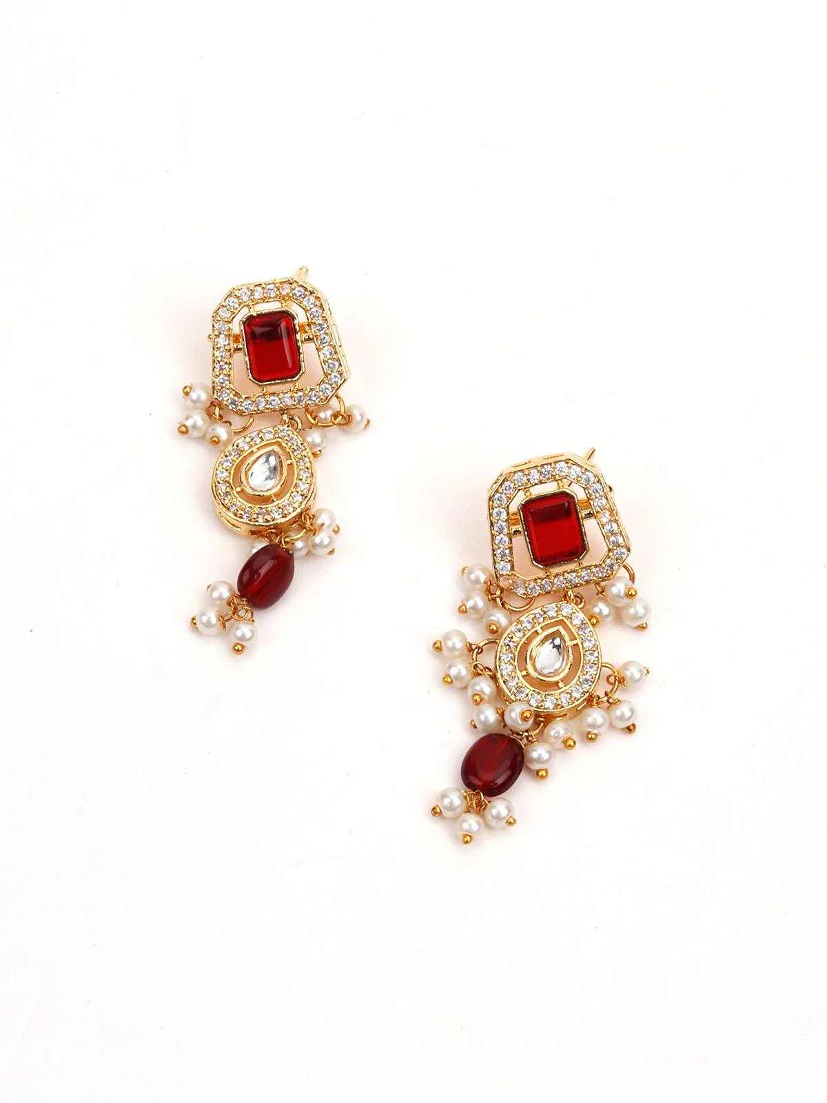 Odette Women Red Metal Necklace - Image 2