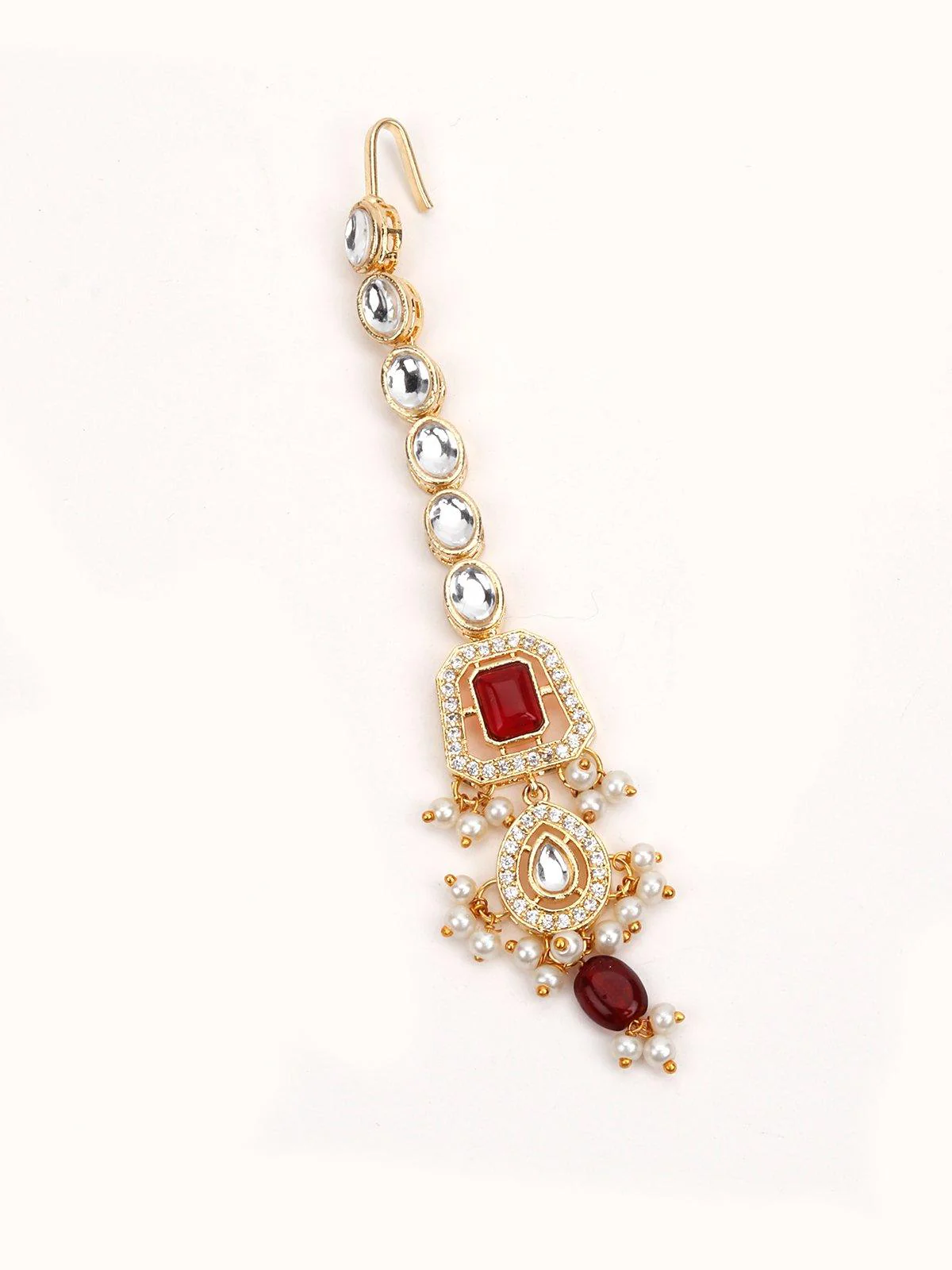 Odette Women Red Metal Necklace - Image 6