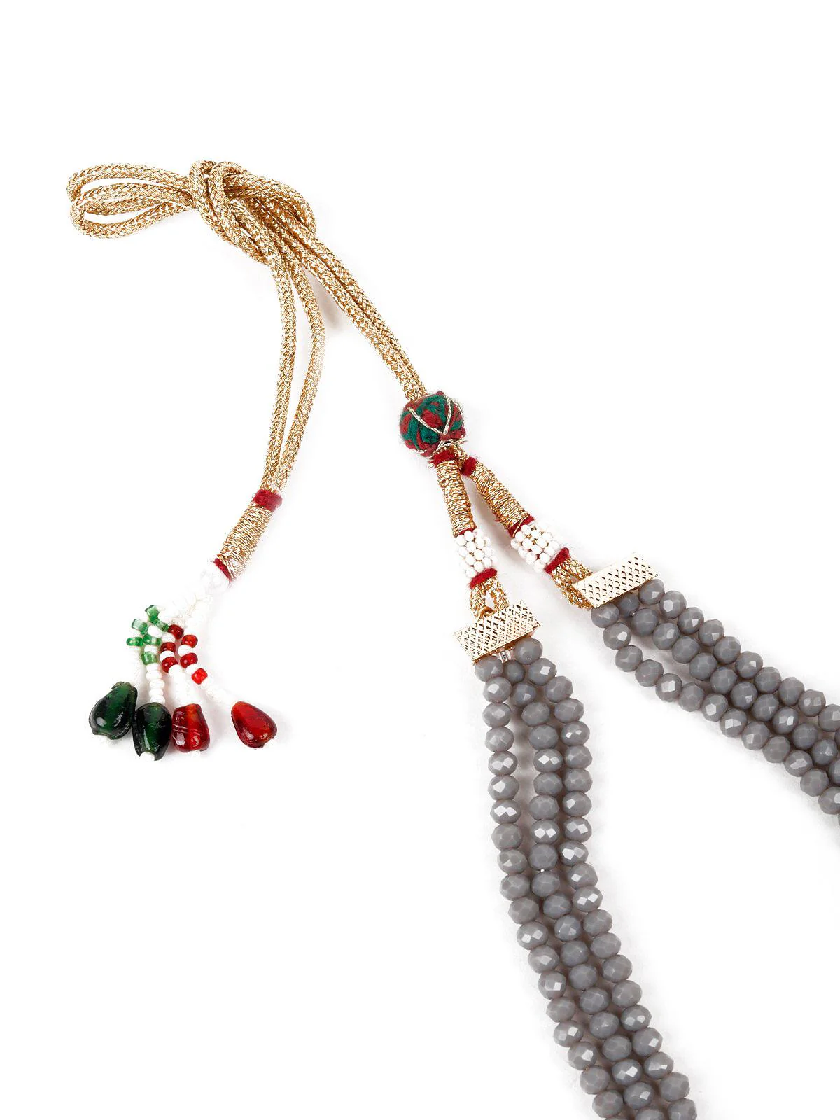 Odette Women Grey Pearls Necklace Set - Image 6