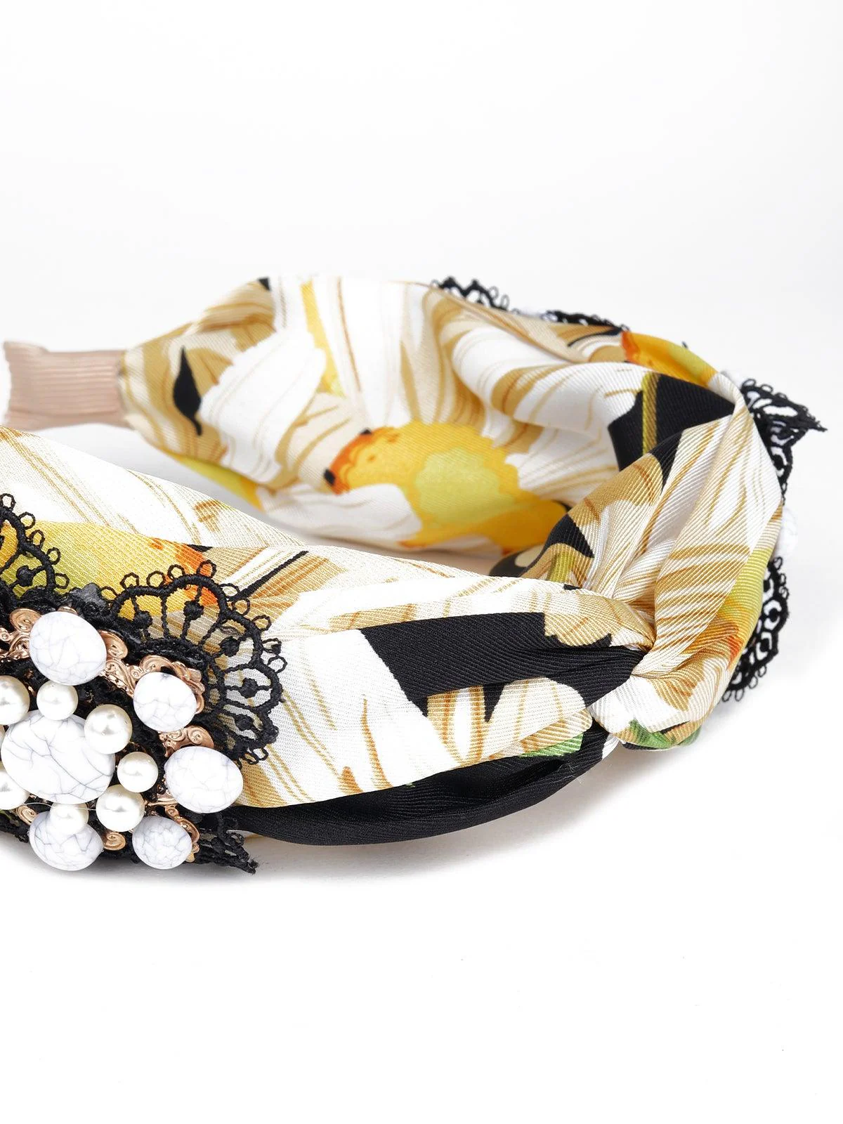 Odette Women Yellow Rhinestones Brooch - Image 6