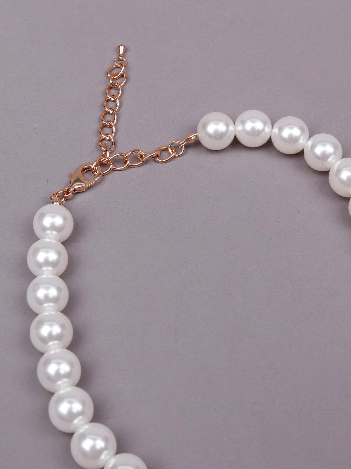 Odette Women White Metal Necklace - Image 6