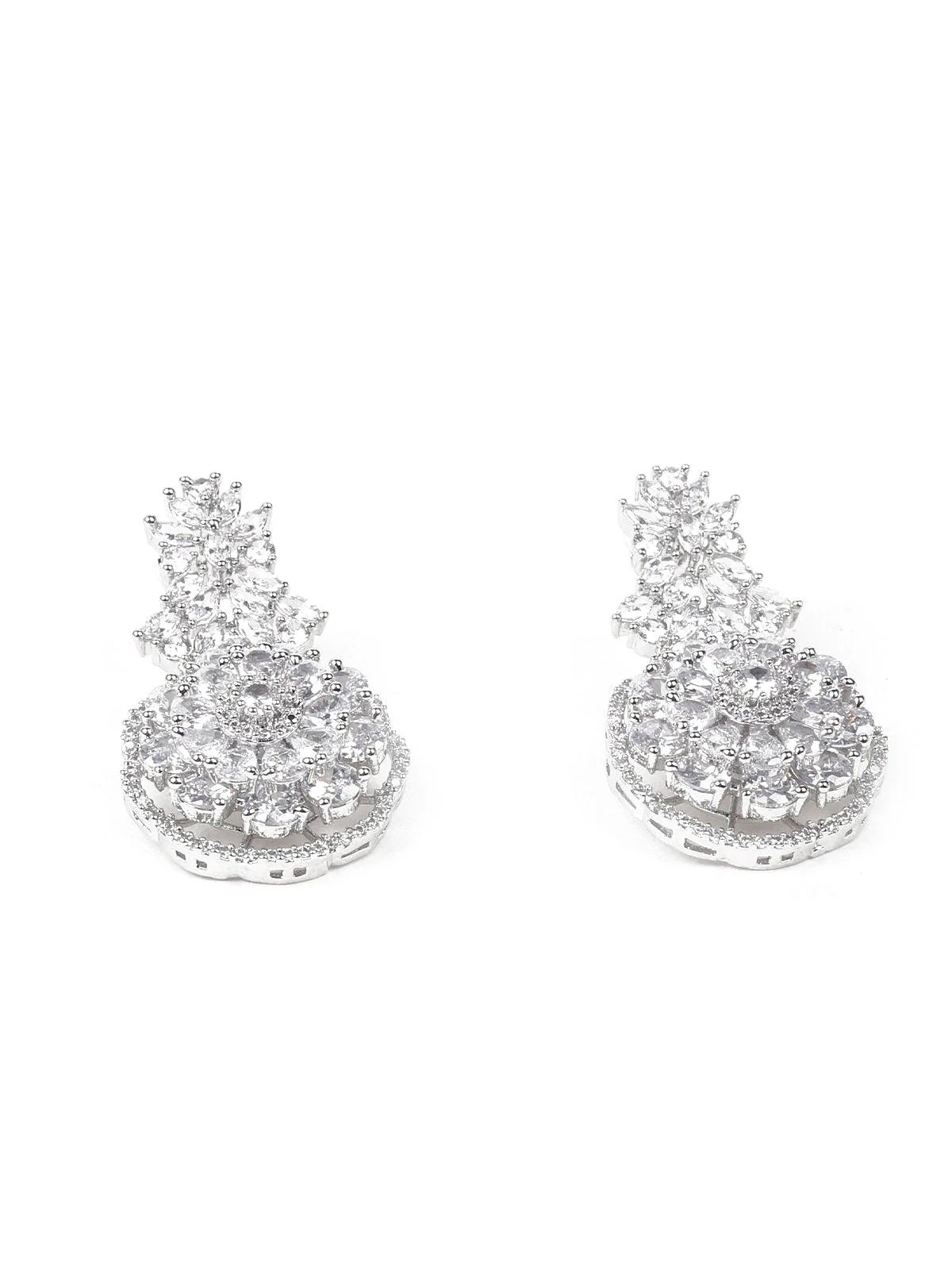 Odette Women Silver Metal Necklace Set - Image 6