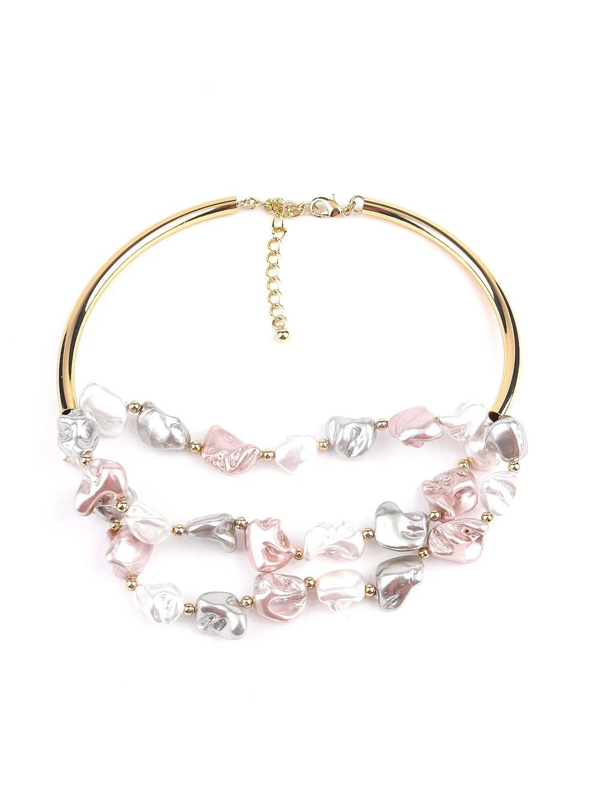 Odette Women Exquisite Gold Tone Artifical Stone Jewellery Set - Image 4