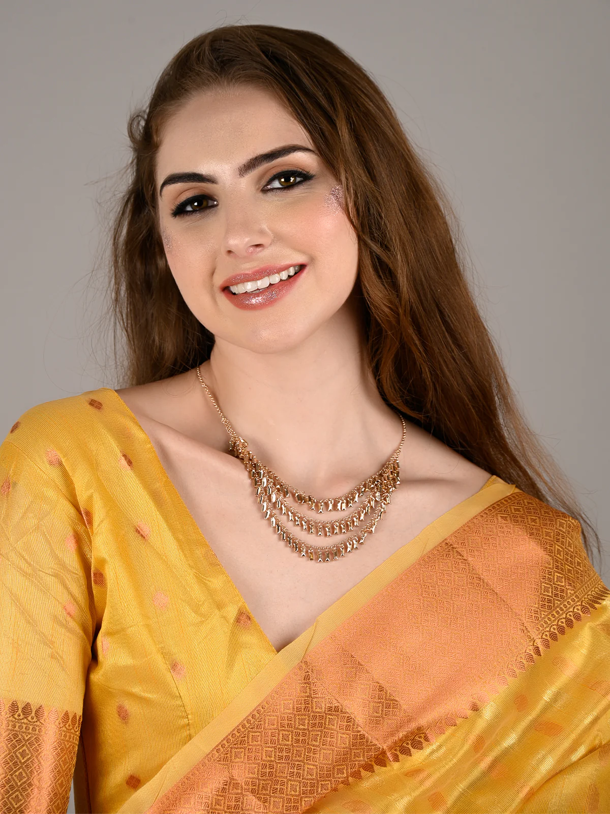 Odette Women Gold Metal Necklace - Image 2