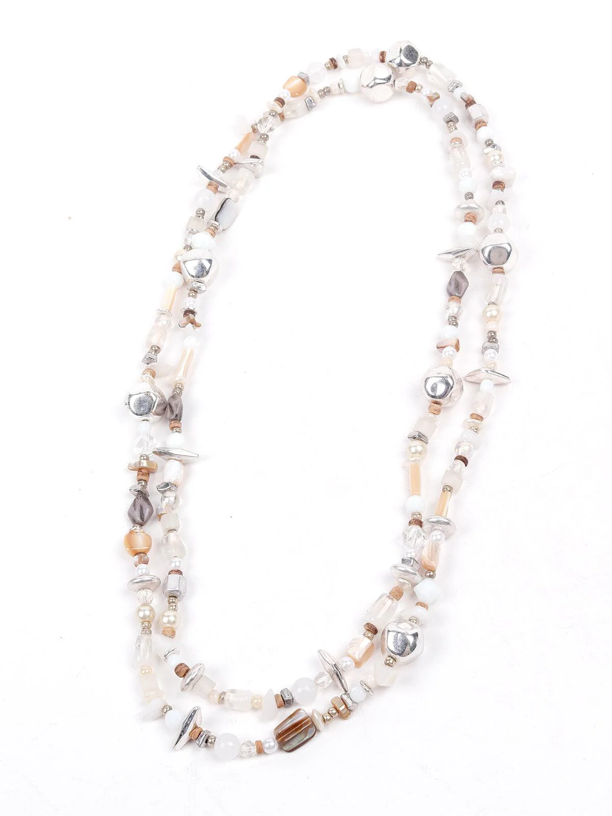Odette Women White Metal Necklace - Image 3