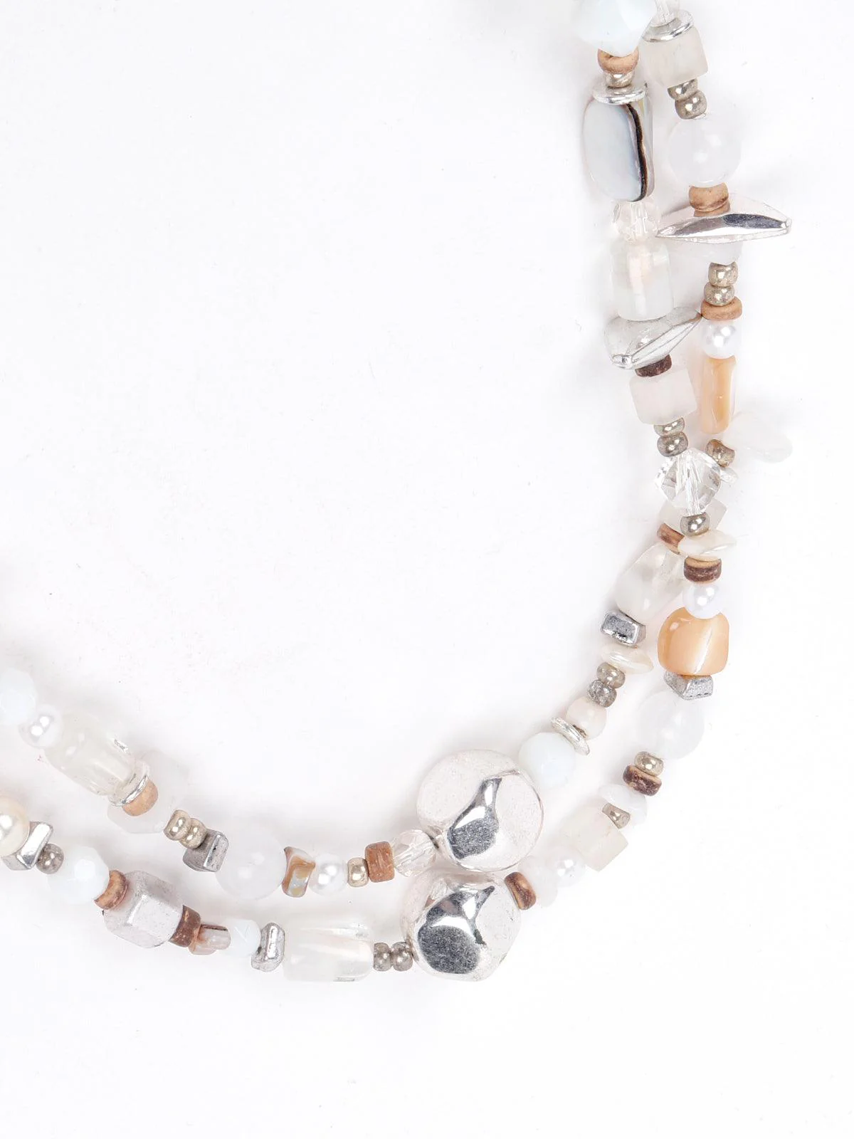 Odette Women White Metal Necklace - Image 5