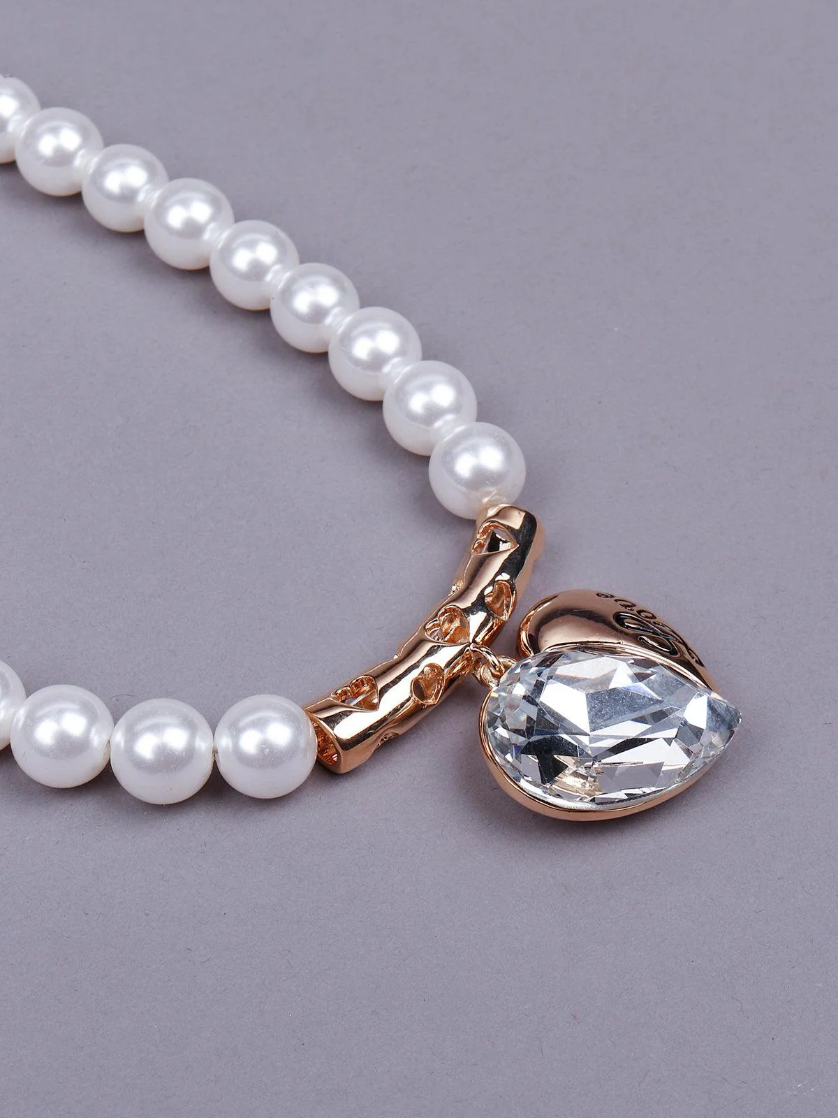 Odette Women Gaold Metal Necklace - Image 5