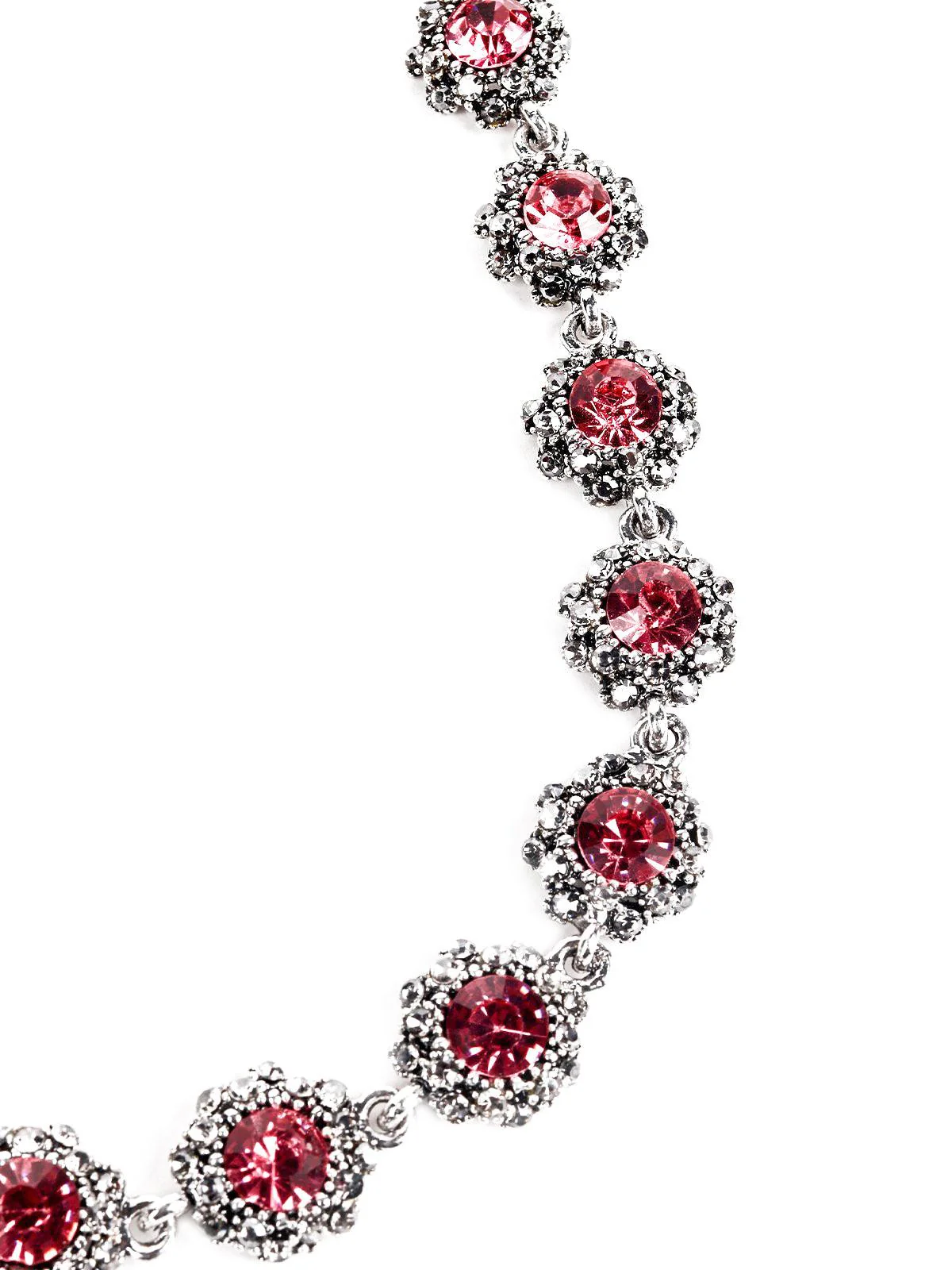 Odette Women Pink Metal Necklace Set - Image 4