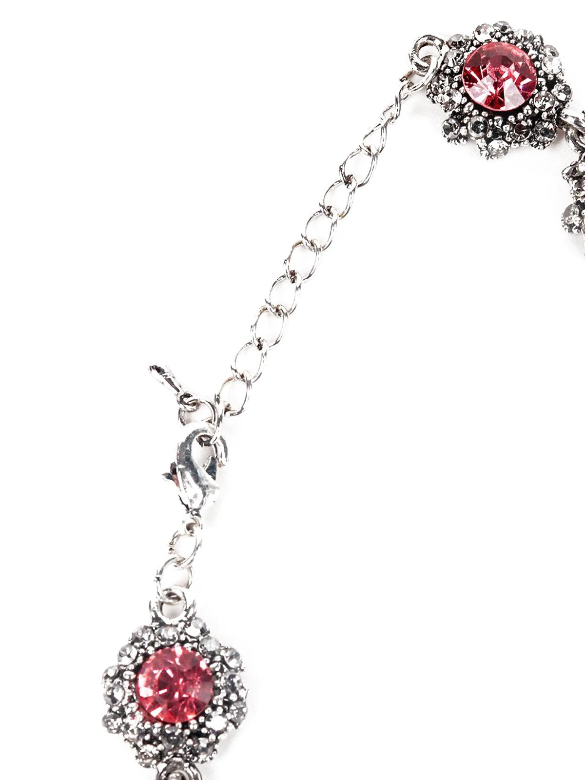 Odette Women Pink Metal Necklace Set - Image 6