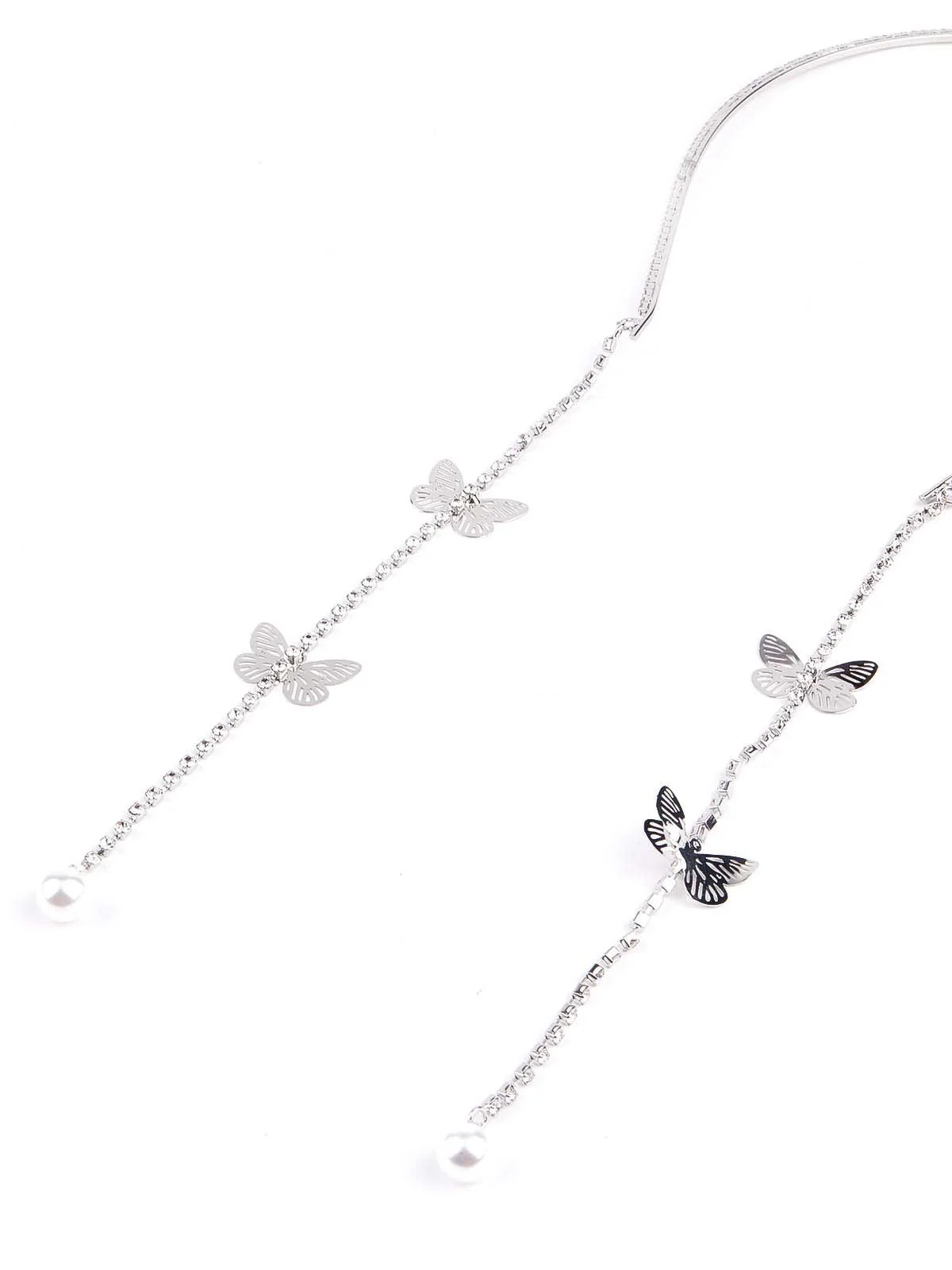 Odette Exquisite Silver Tome Hair Clasp For Women - Image 5