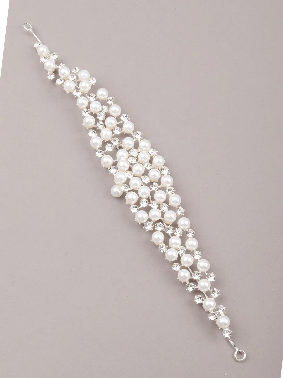 Odette Women Exquisite White Embellished Hairpin - Image 4