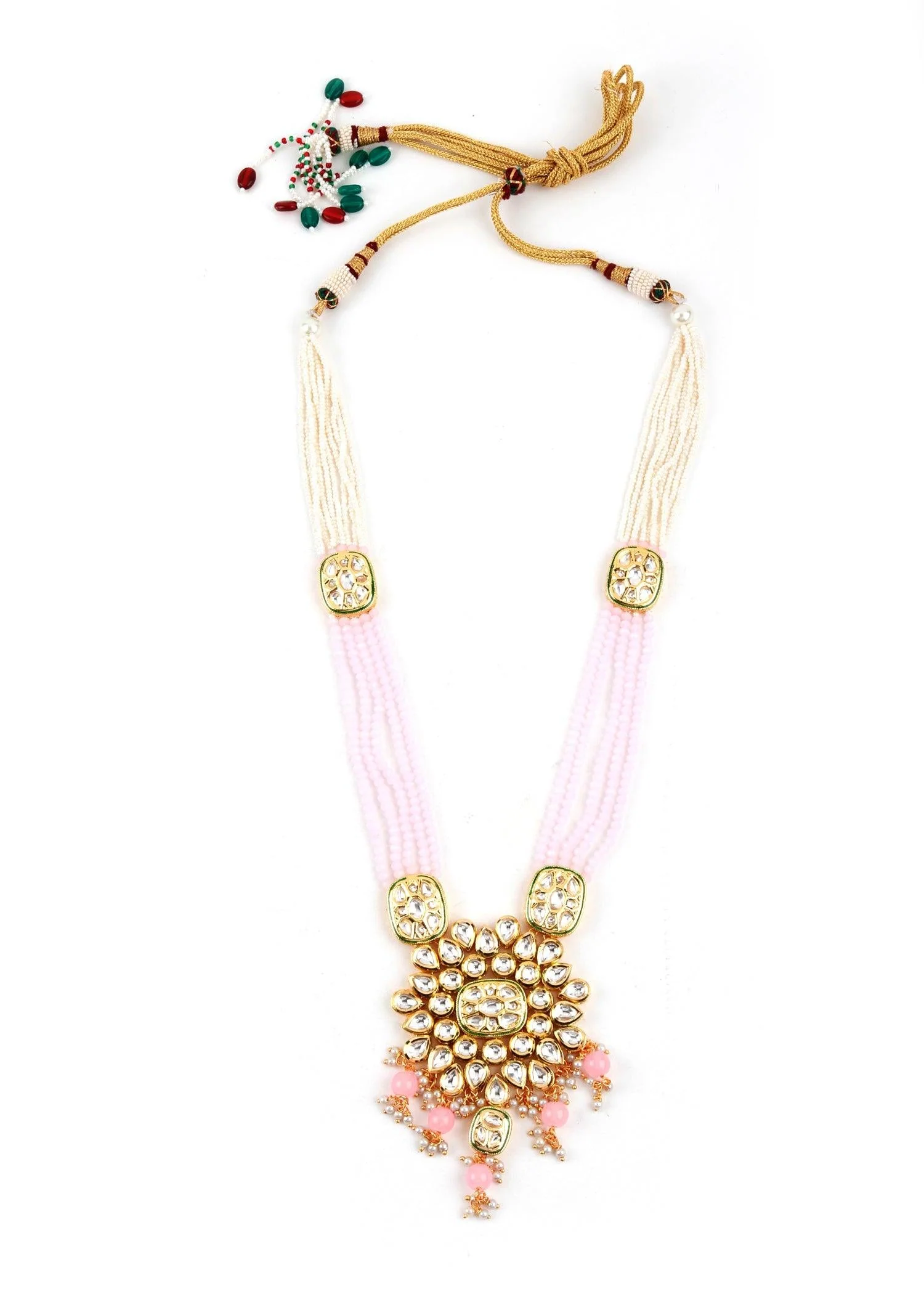 Odette Women Exquisite White Floral Necklace Set - Image 4