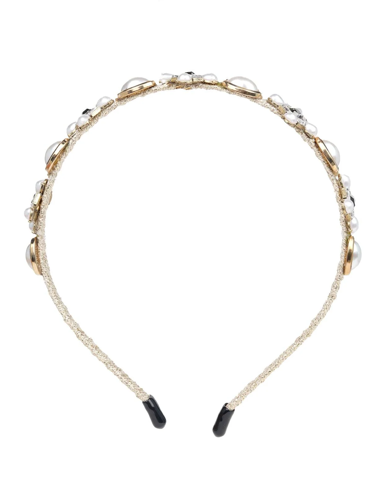 Odette Women White Rhinestones Hairband - Image 3