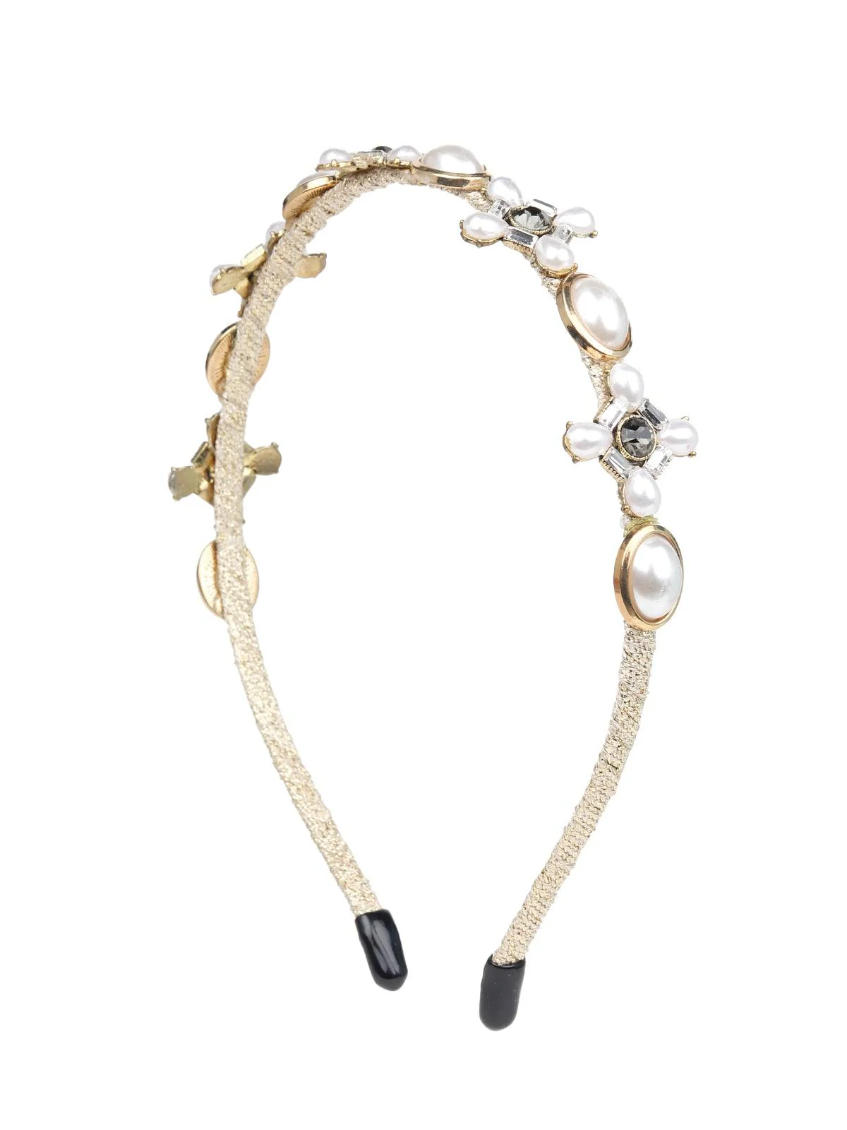 Odette Women White Rhinestones Hairband - Image 4