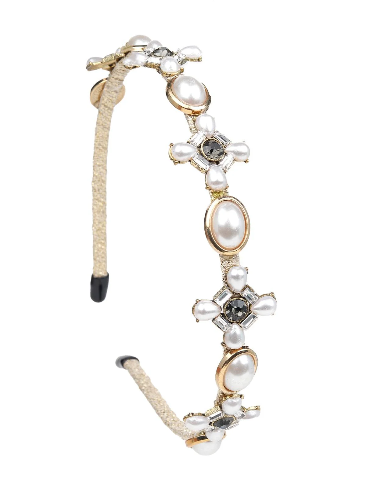Odette Women White Rhinestones Hairband - Image 5