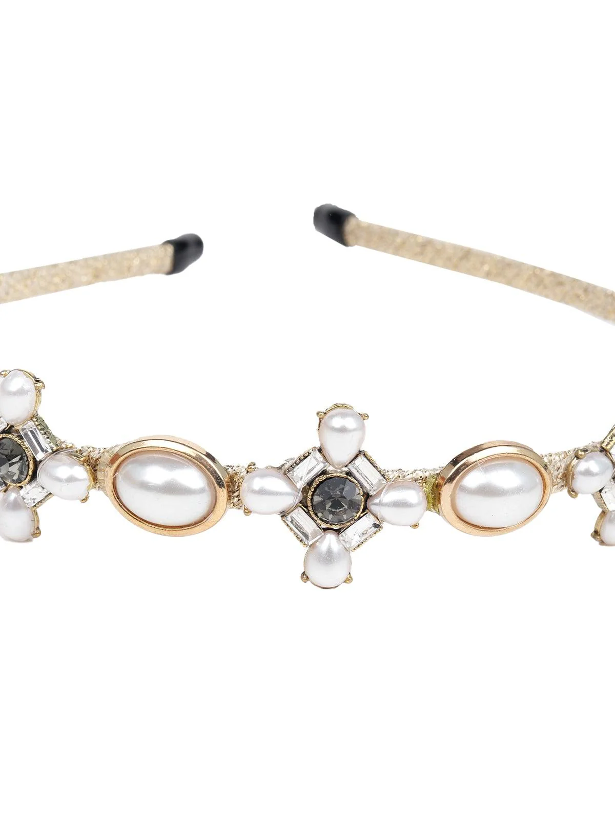 Odette Women White Rhinestones Hairband - Image 6