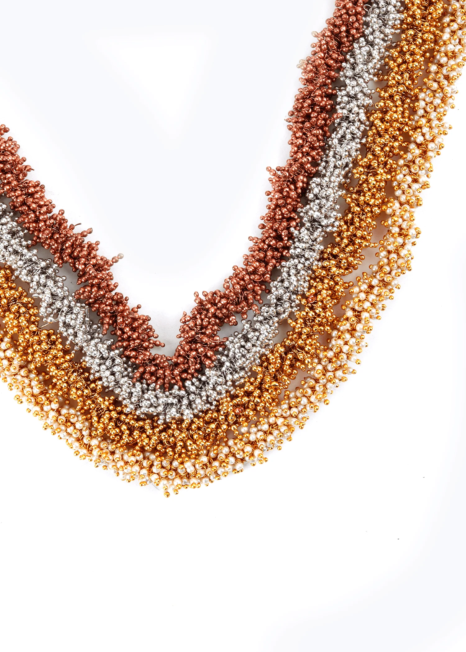 Odette Women Eye Catchy Multilayer Necklace Set - Image 4