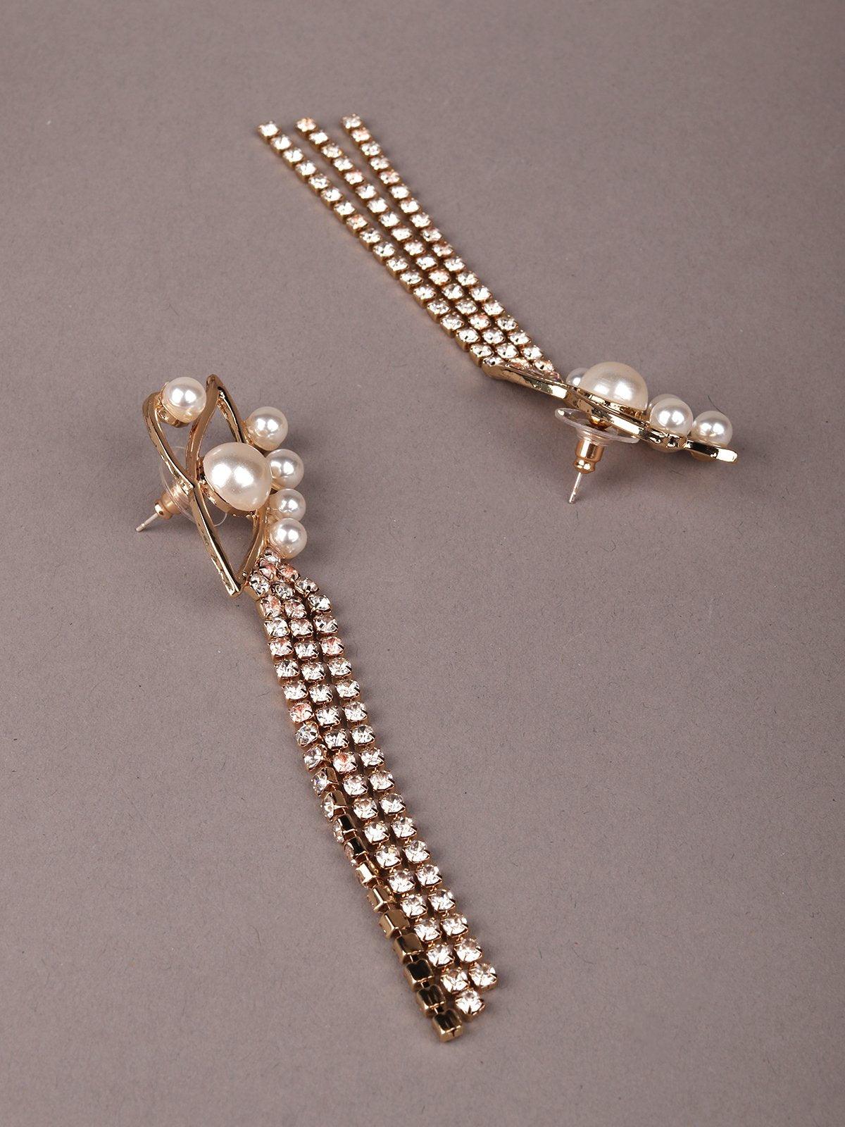 Odette Women Gold Pearl Earrings - Image 6