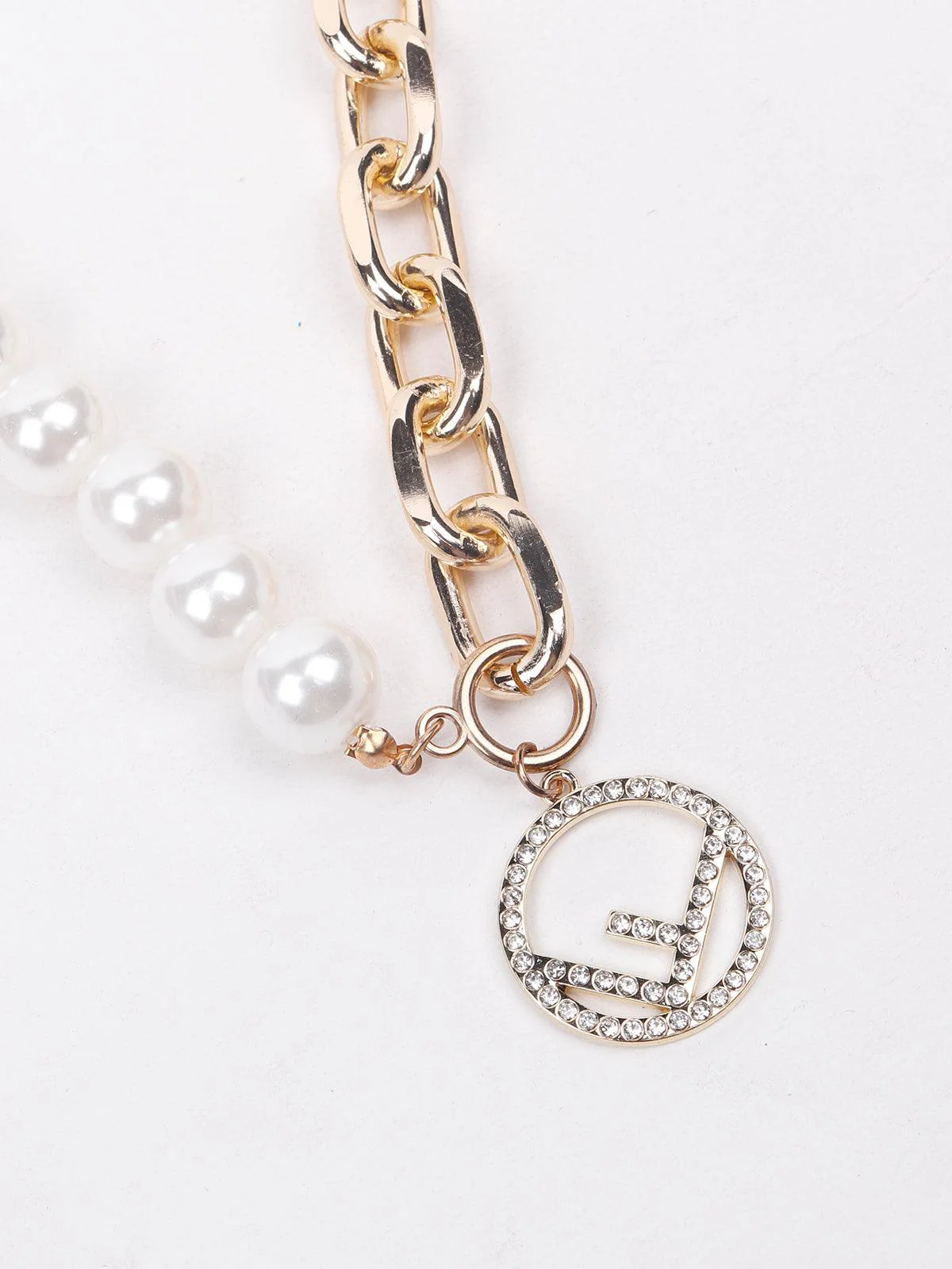 Odette Women White Metal Necklace - Image 5