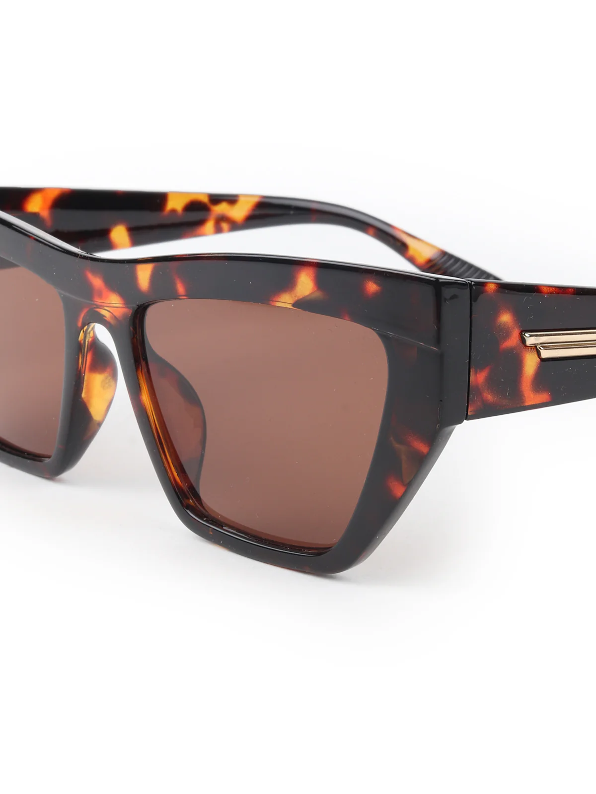 Odette Women Brown High-Index Acryli Sunglasses - Image 5