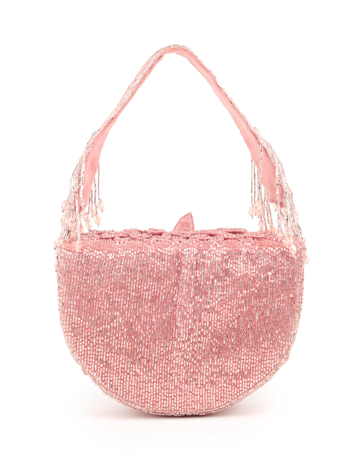 Odette Women Floral Embroidered Pink Clutch Bag - Image 6