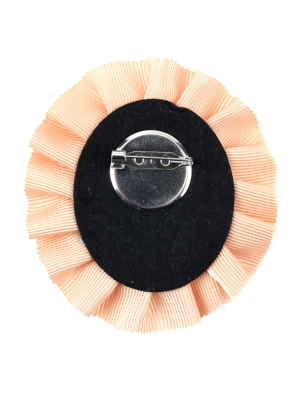 Odette Women Floral Peach Embellished Brooch - Image 3