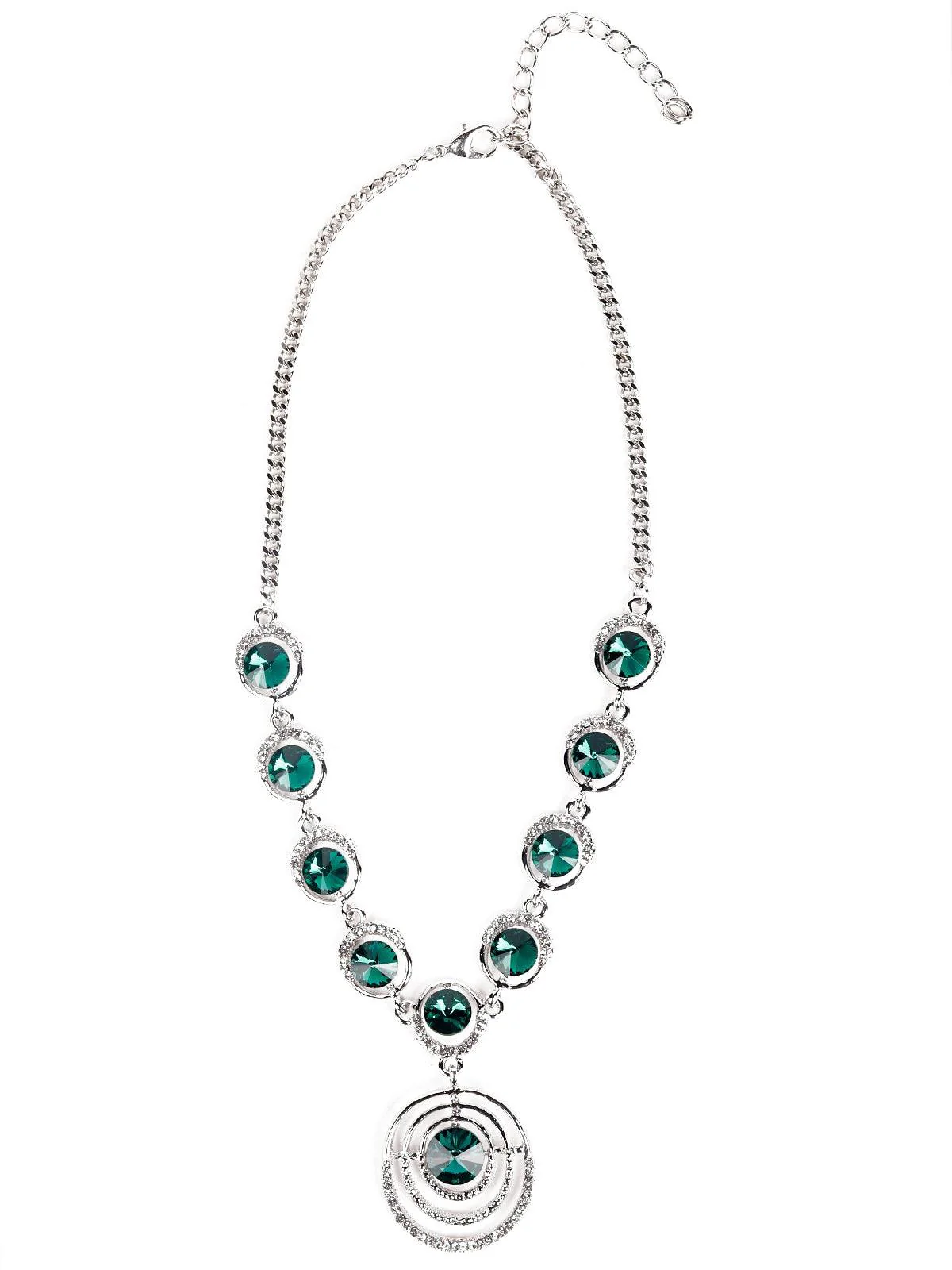Odette Women Green Metal Necklace - Image 3