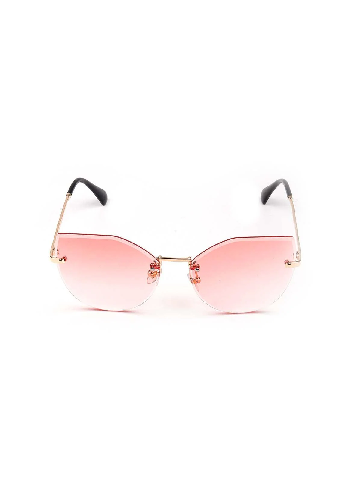 Odette Frameless Pink Shaded Sunglasses For Women - Image 3
