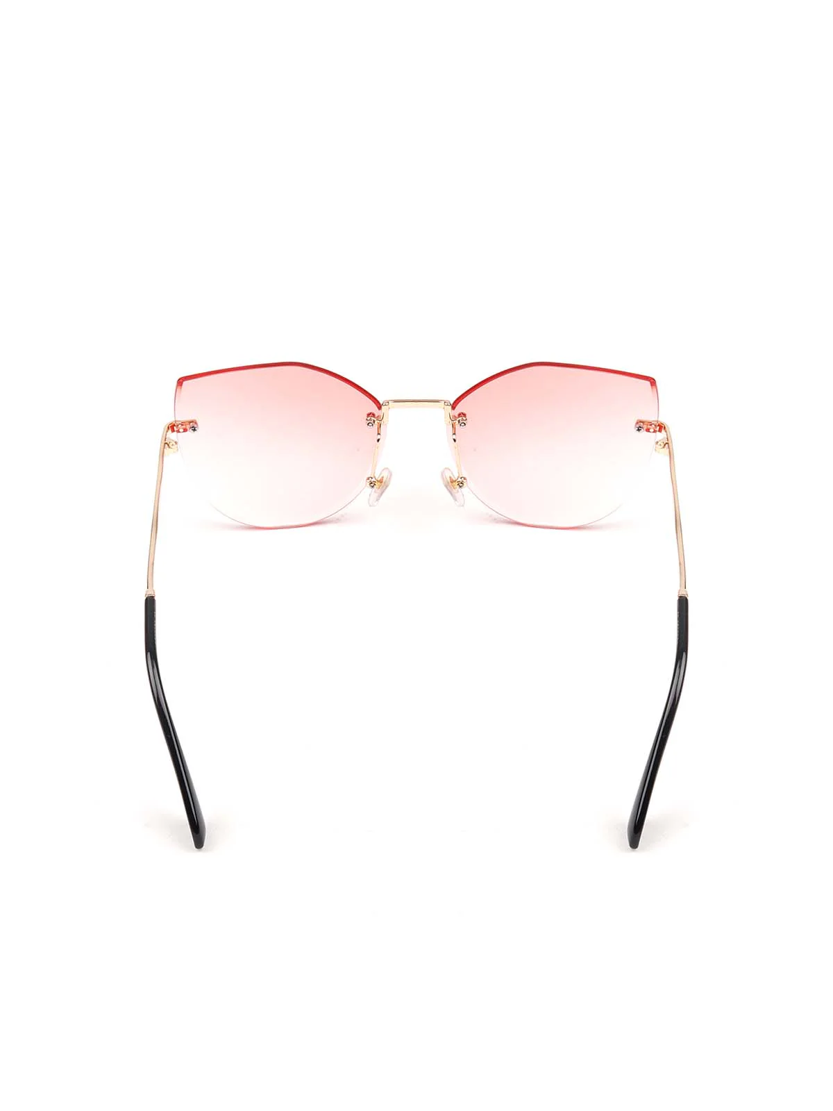 Odette Frameless Pink Shaded Sunglasses For Women - Image 9