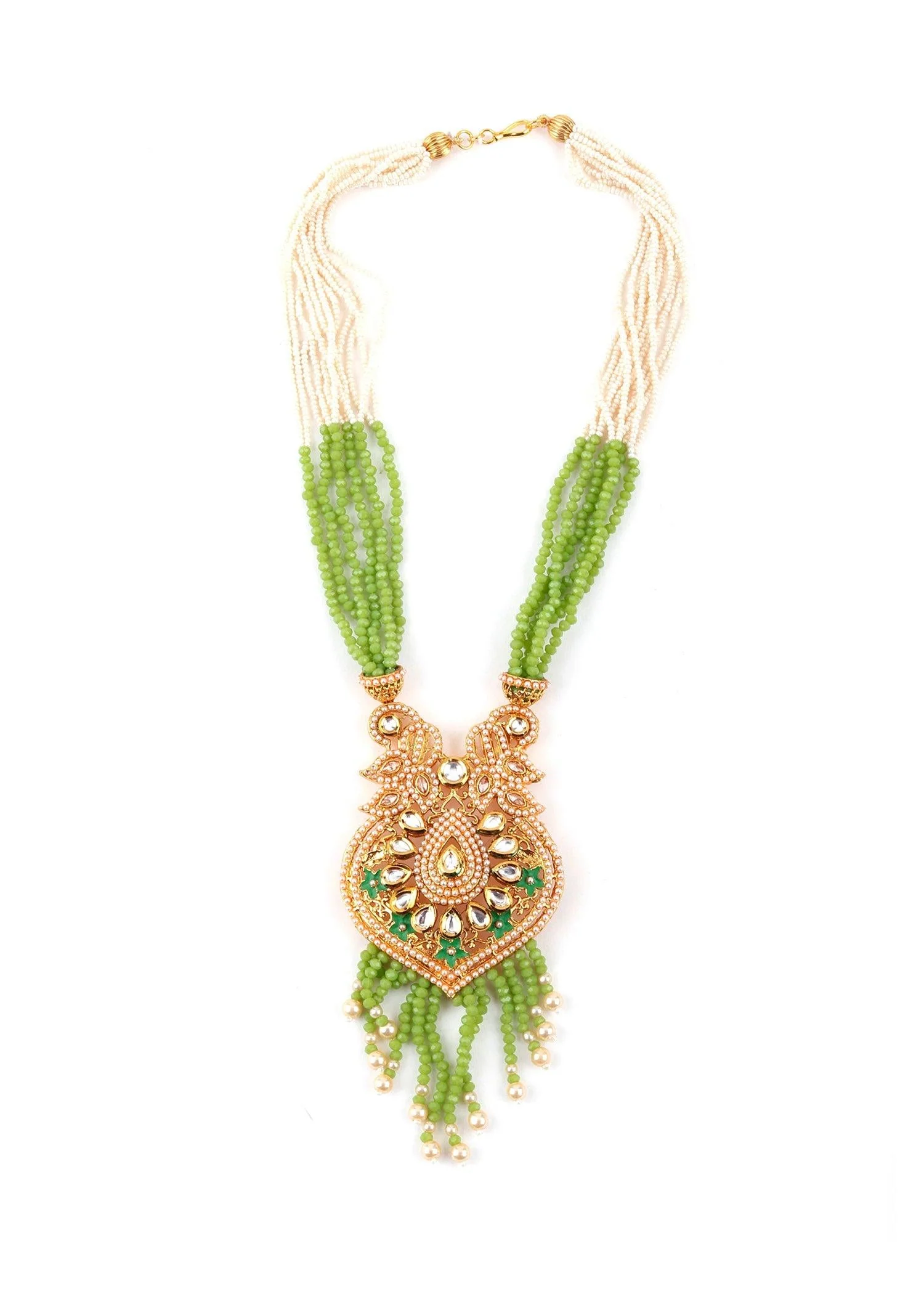 Odette Women Fresh As Green Necklace Set - Image 4