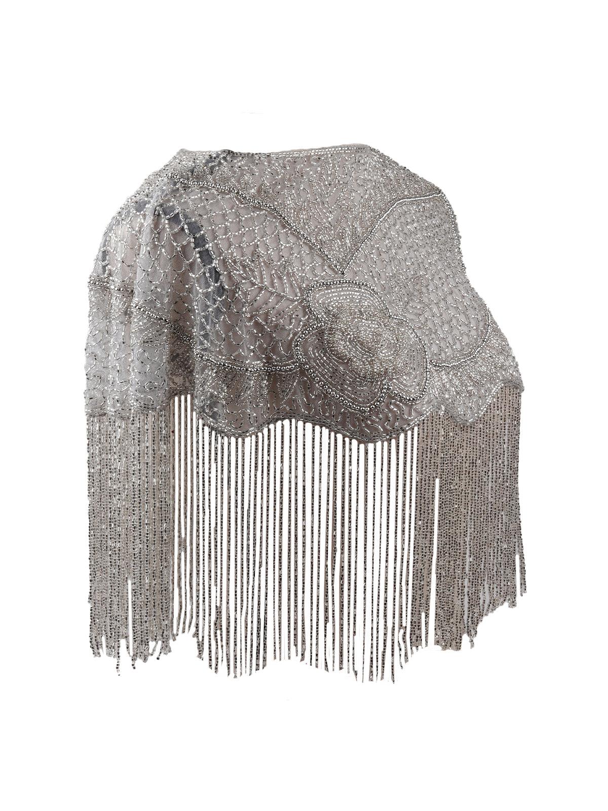 Odette Fully Sequential Silver Gorgeous Cape For Women - Image 4