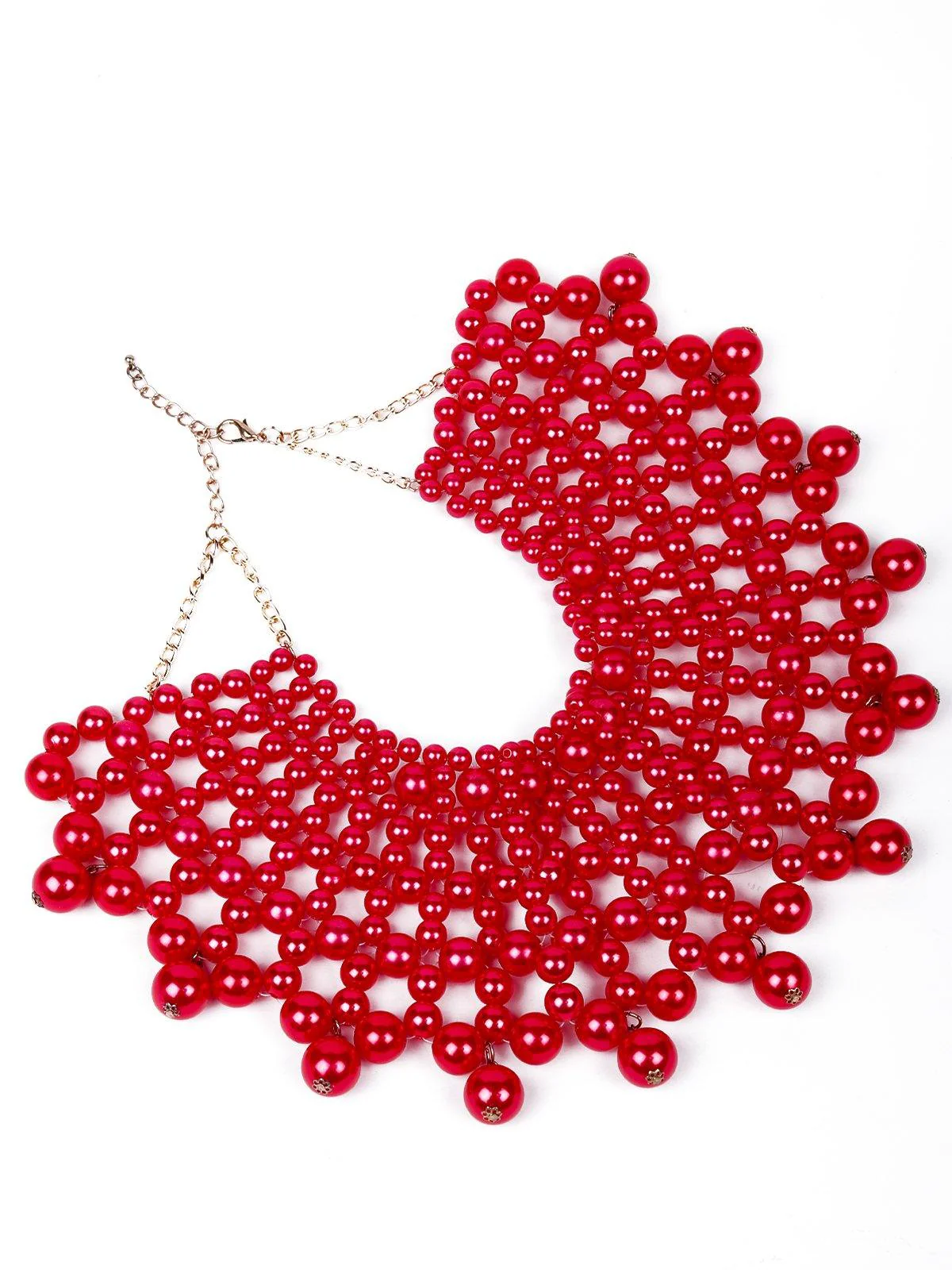 Odette Women Pink Beaded Necklace - Image 4