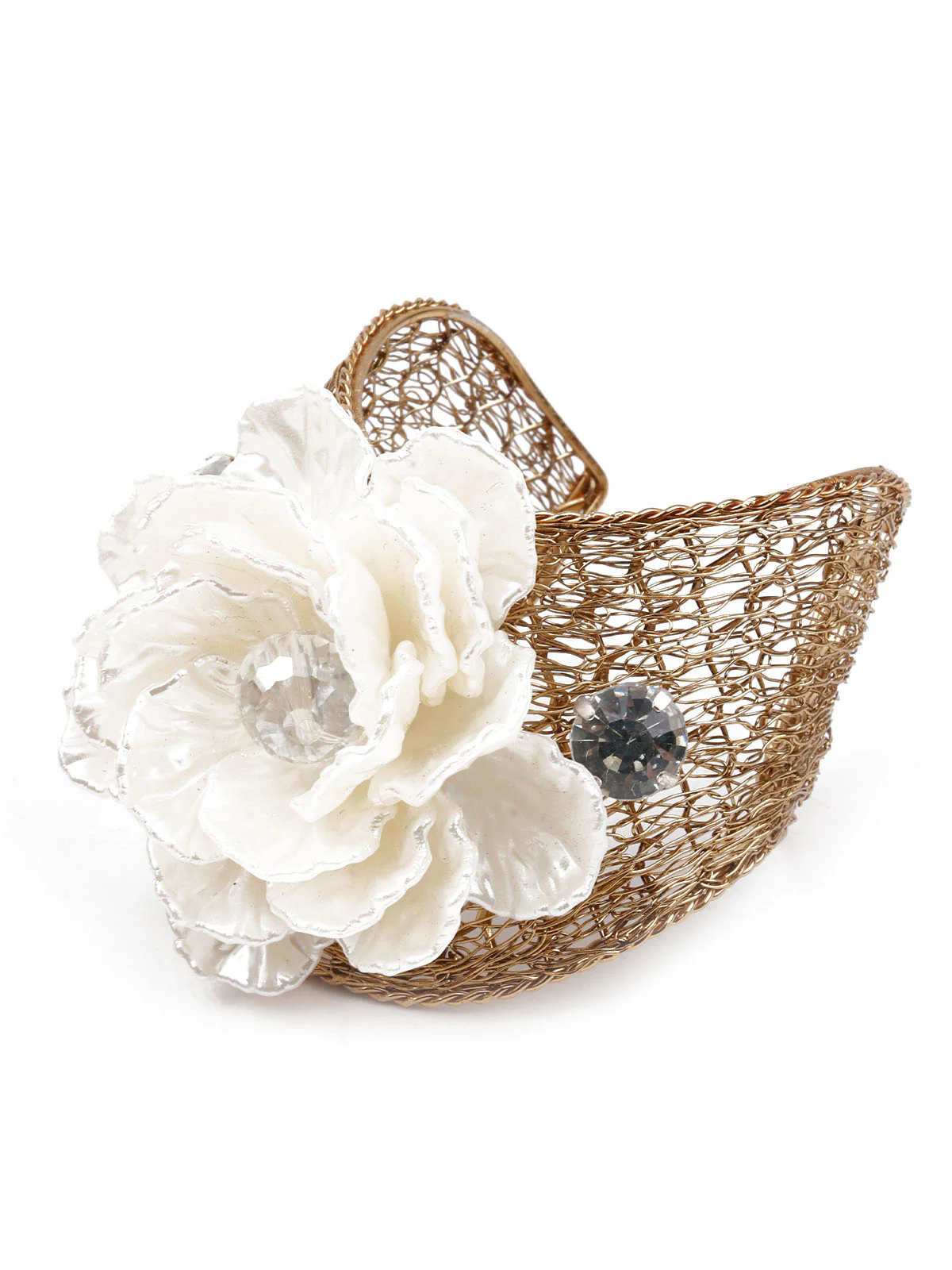 Odette Women Gold Embellished Imitation Bracelet - Image 4