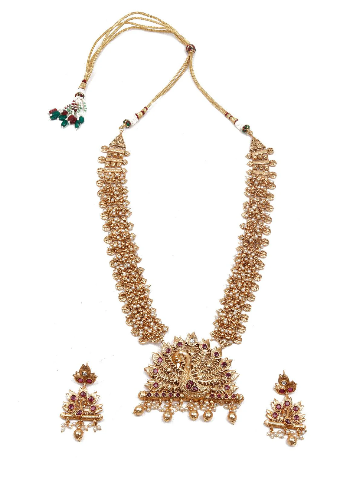 Odette Women Gold Ethnic Necklace - Image 3